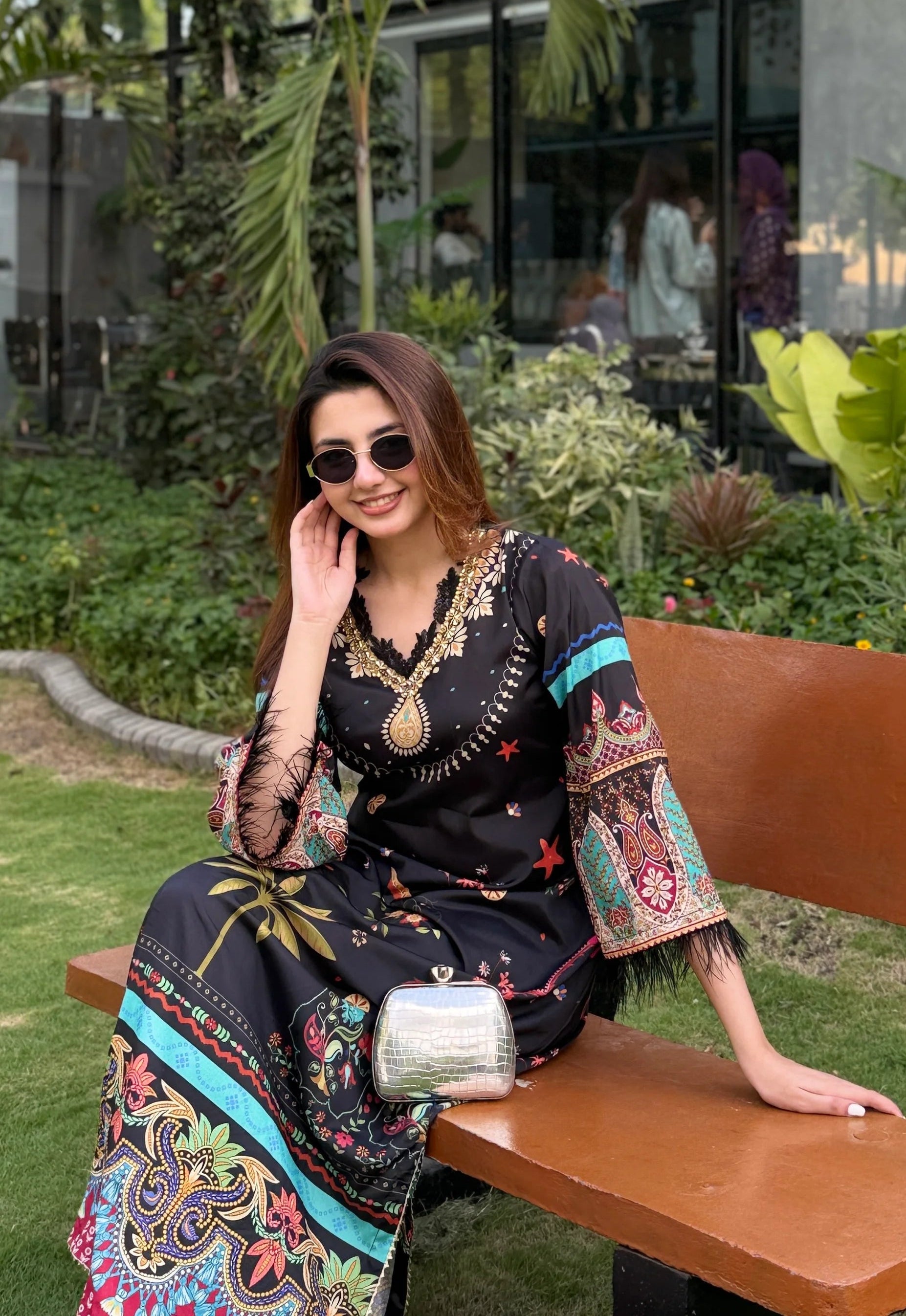 Black Midnight Kaftan