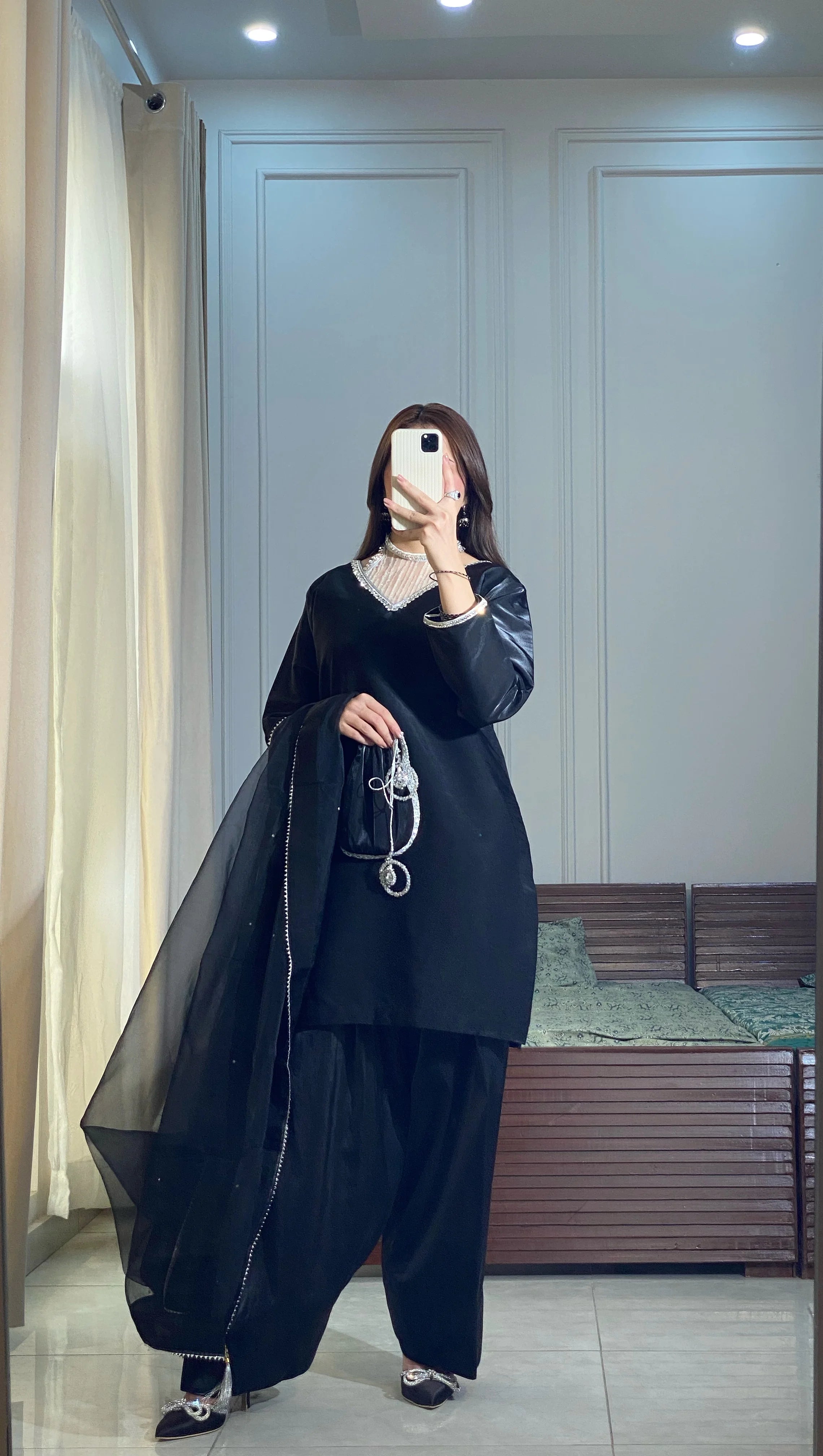 Black Farshi Shalwar