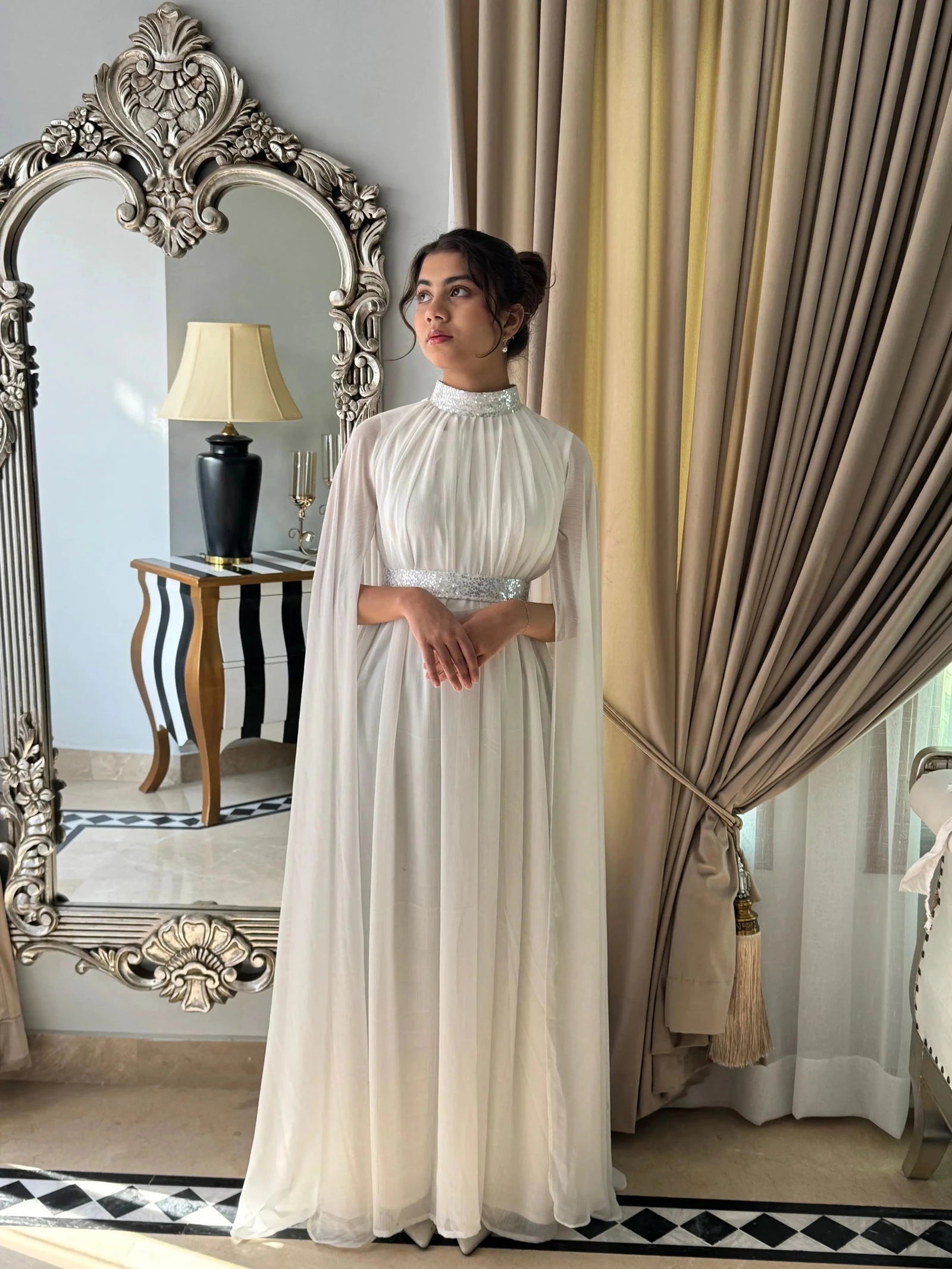 cape dress designs pakistani Pakistani Cape Dress