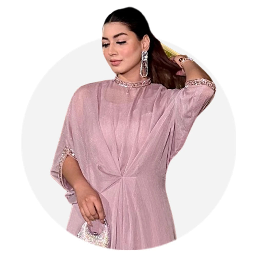 Pastel Pink Kaftan