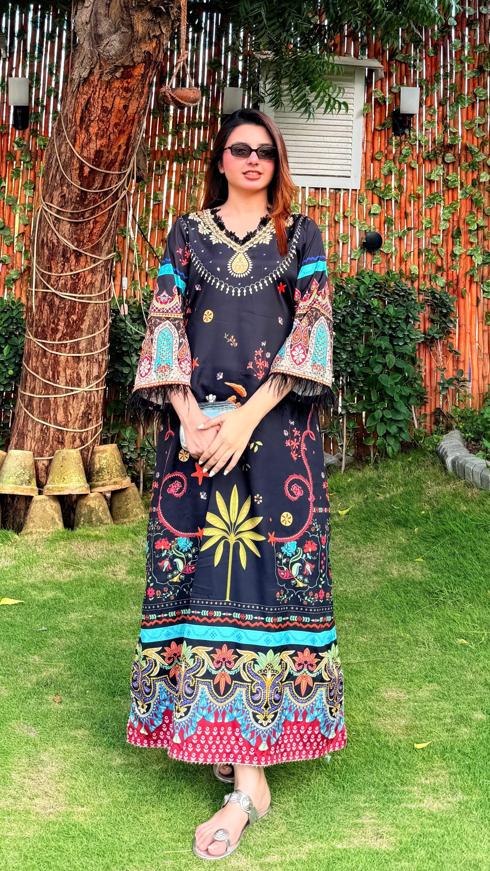 Black Midnight Kaftan