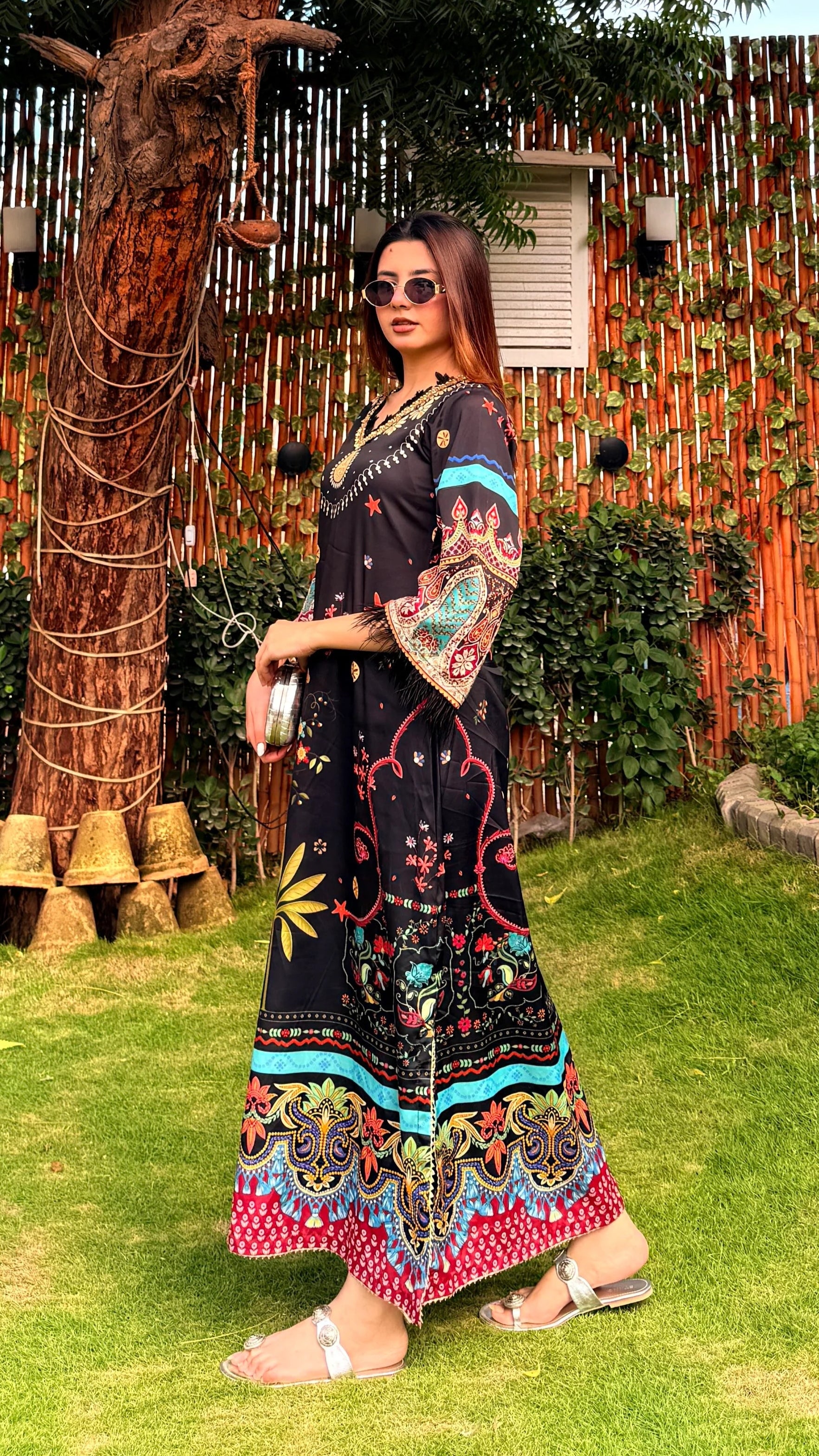 Black Midnight Kaftan