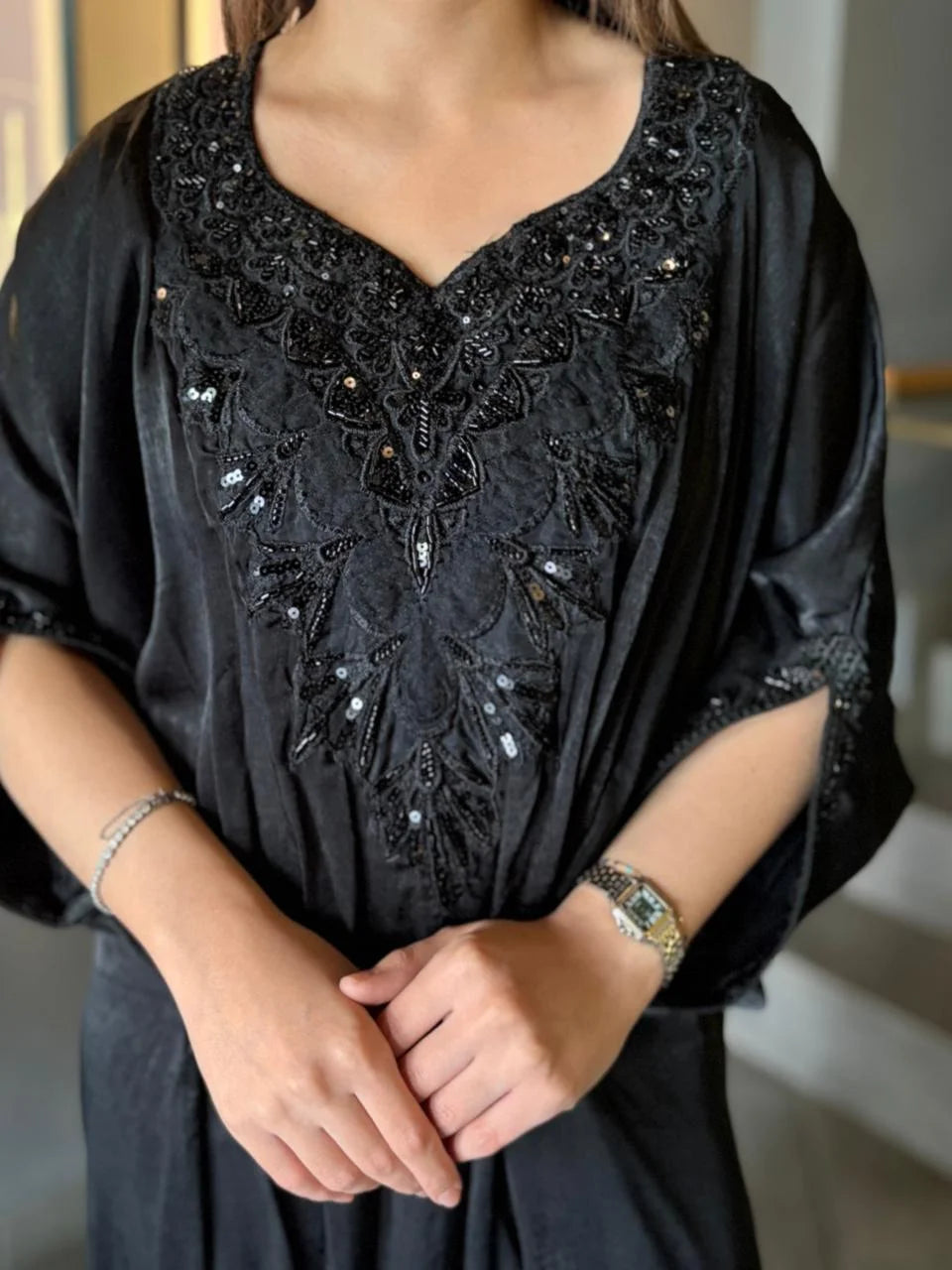Siyah Noor Kaftan