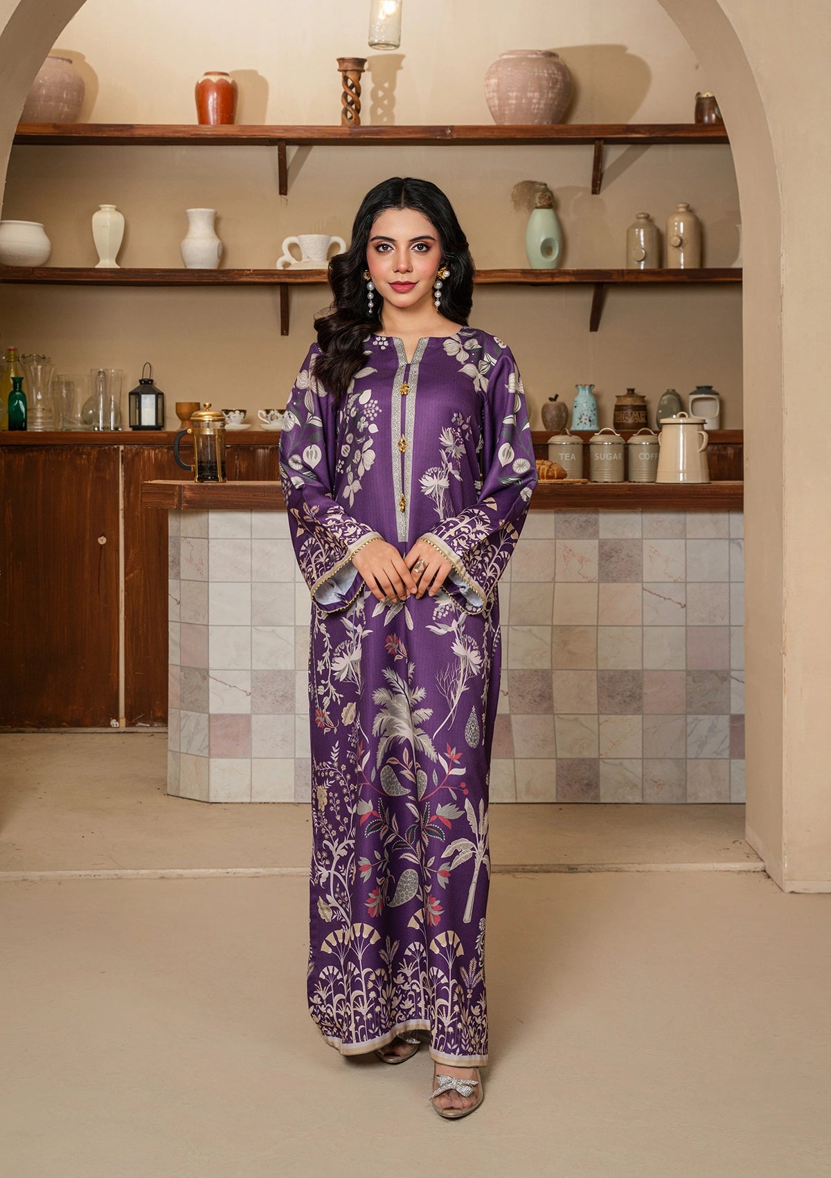 Royal Violet Kaftan