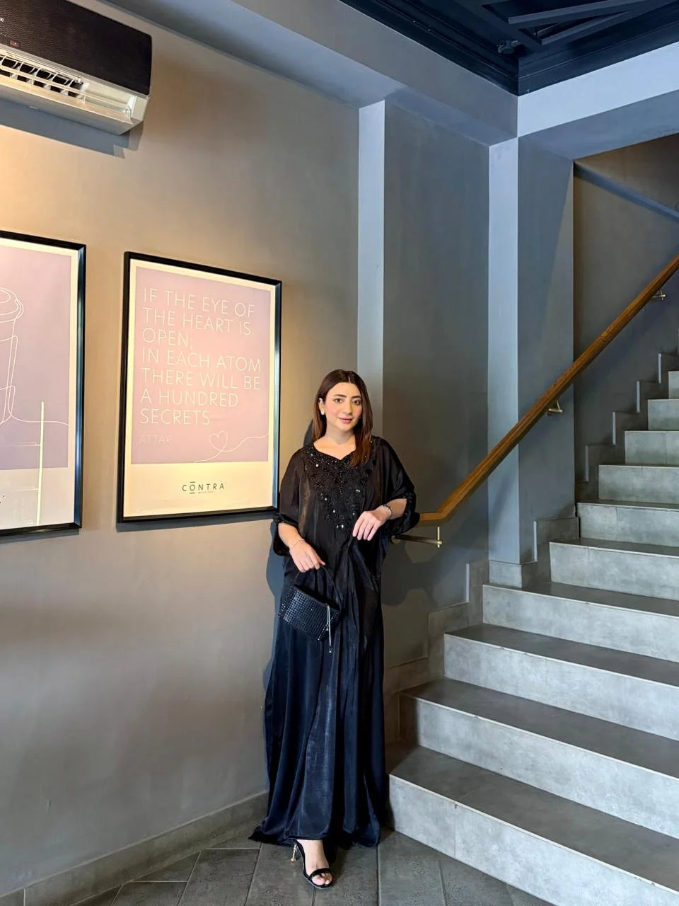 Siyah Noor Kaftan