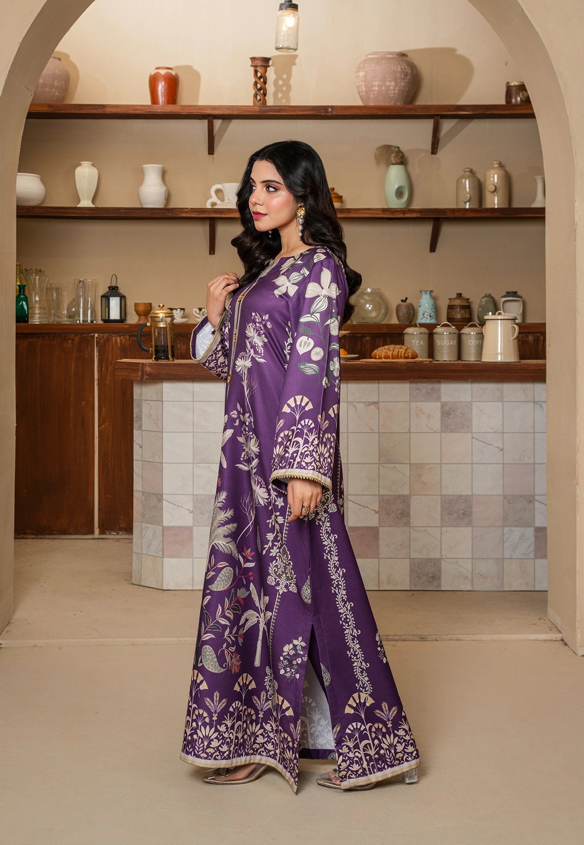 Royal Violet Kaftan