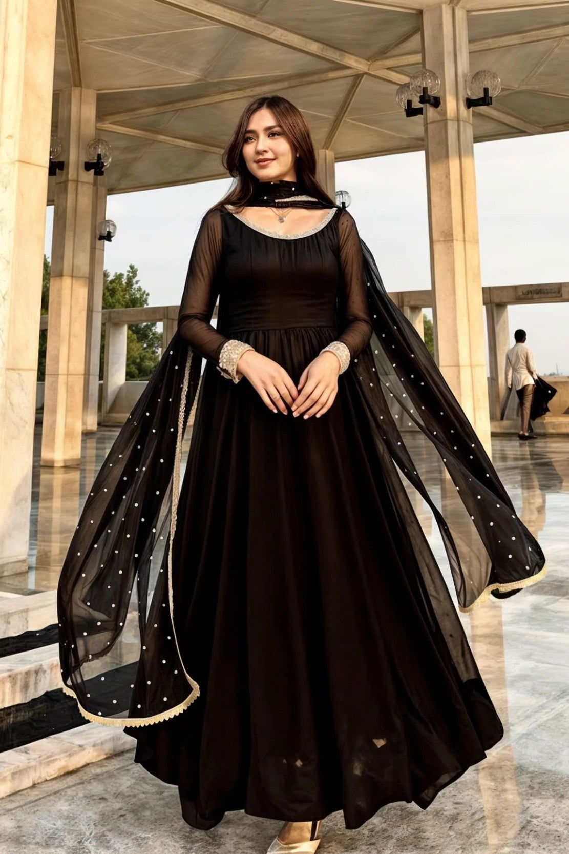 Black Anarkali - Mataish