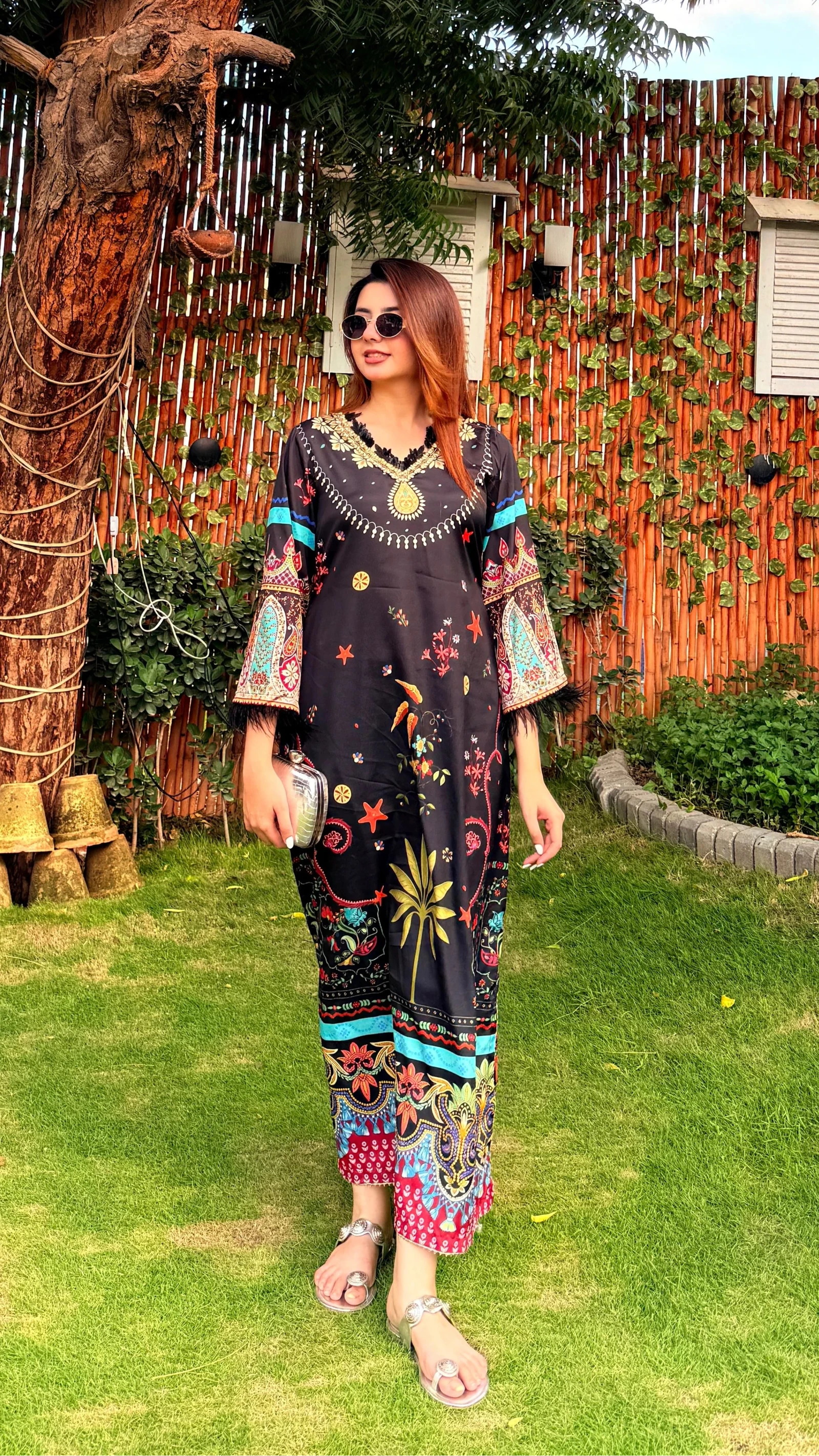 Black Midnight Kaftan - Mataish