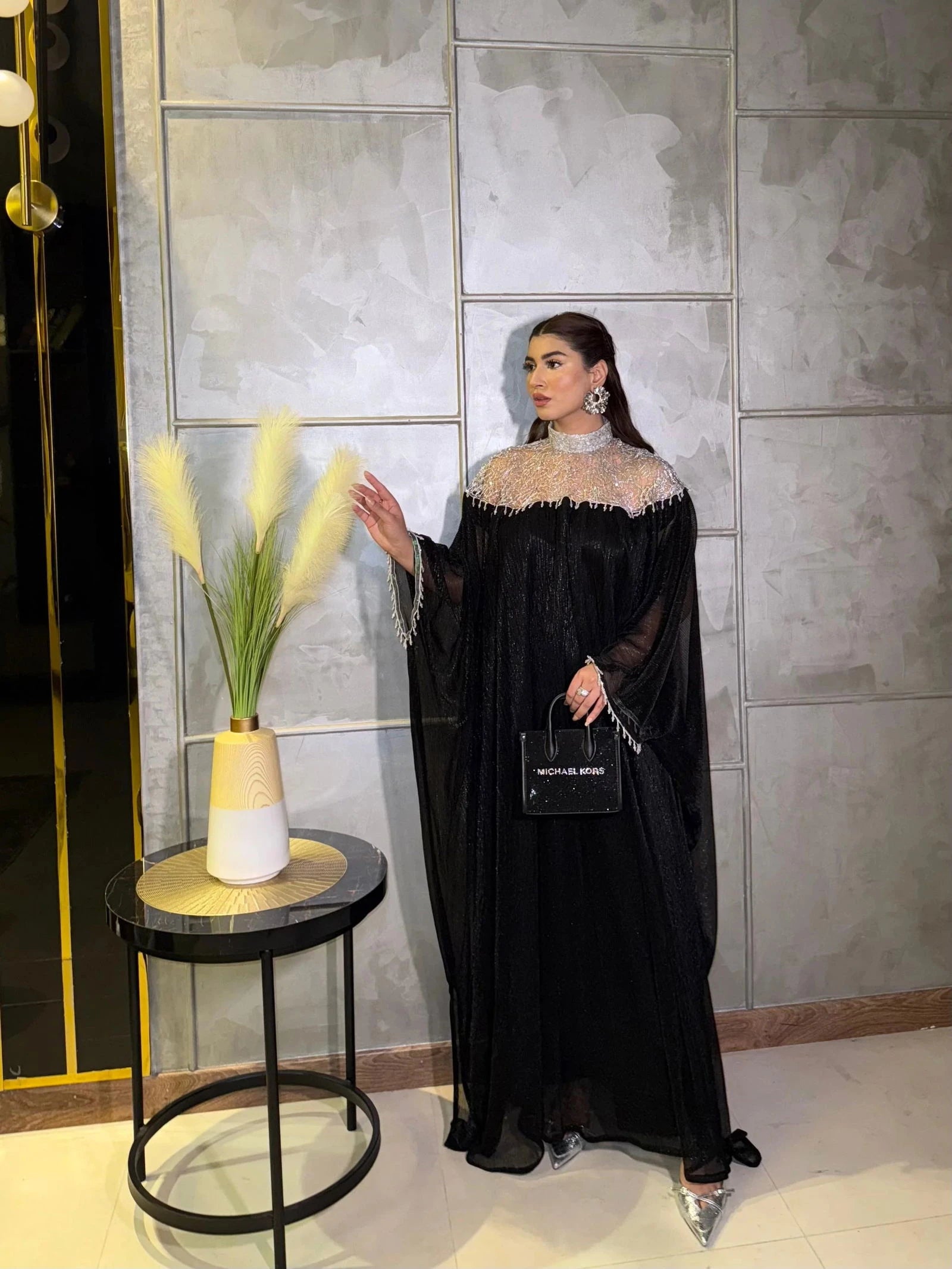 Black Moroccan Kaftan - Mataish