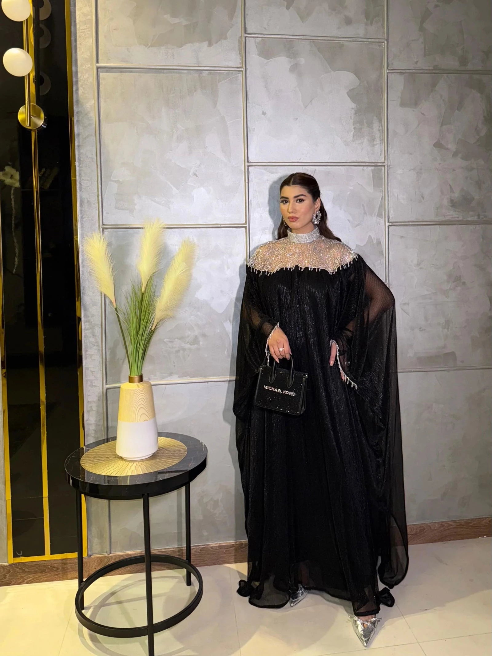 Black Moroccan Kaftan - Mataish