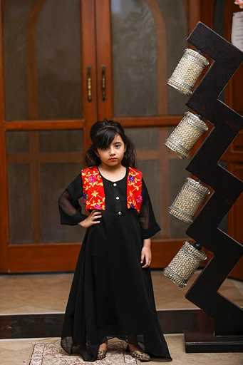 Black maxi & westcoat - Mataish Couture