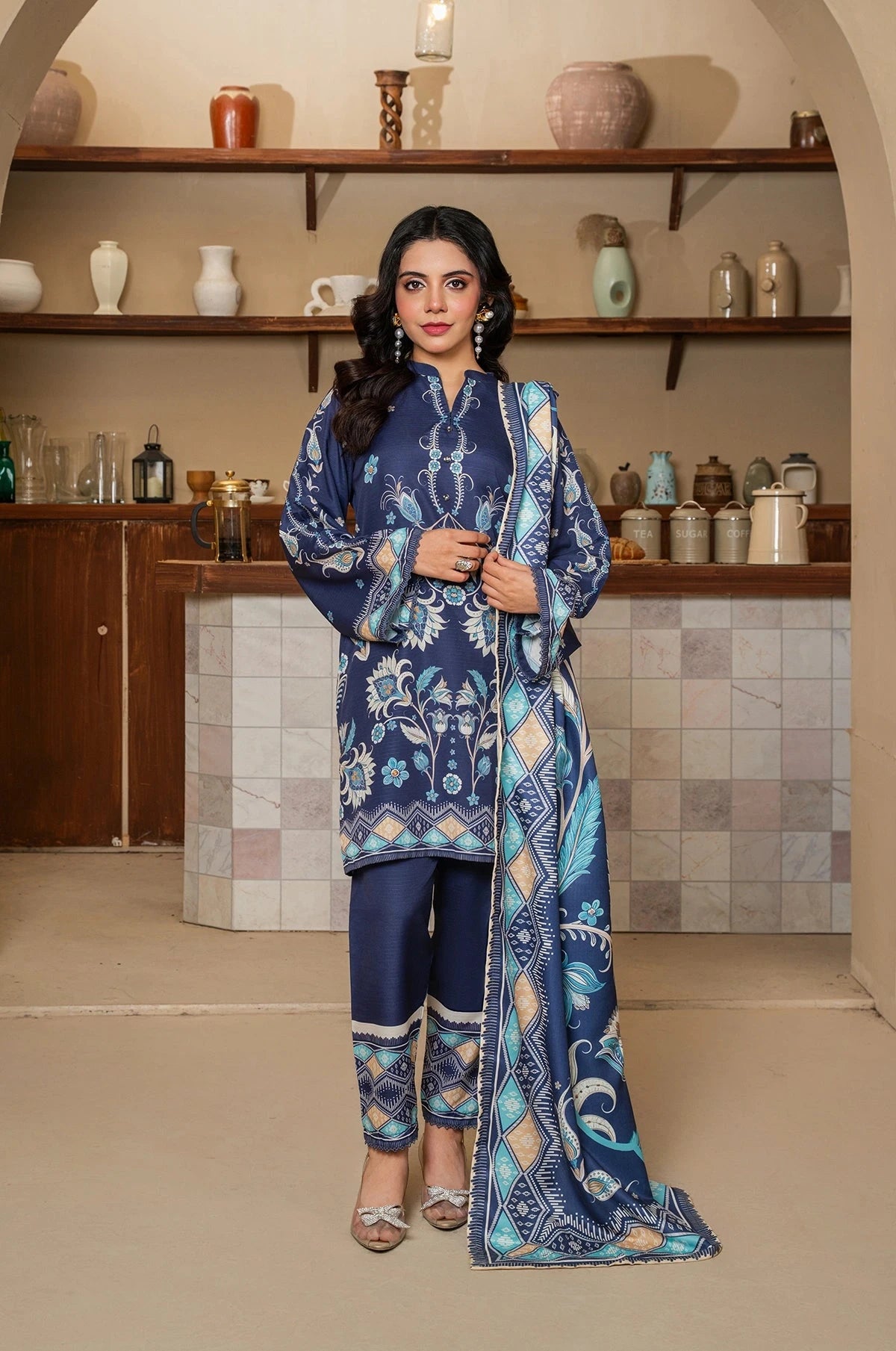 Blue Ethnic Suit - Mataish