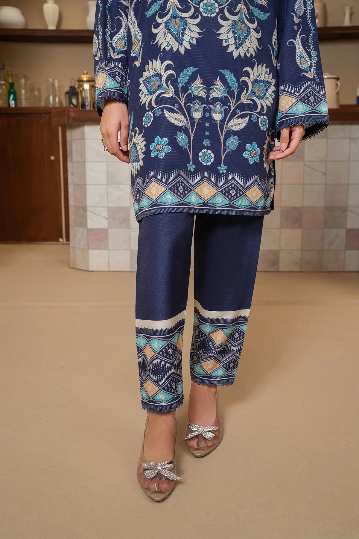 Blue Ethnic Suit - Mataish
