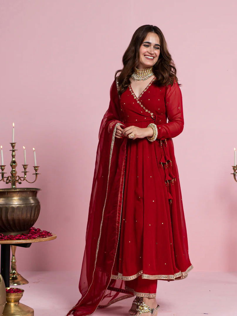 Chic Angrakha Suit - Mataish