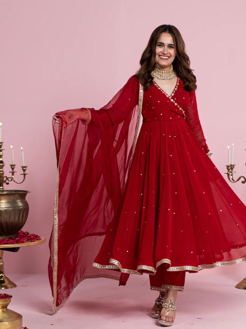 Chic Angrakha Suit - Mataish