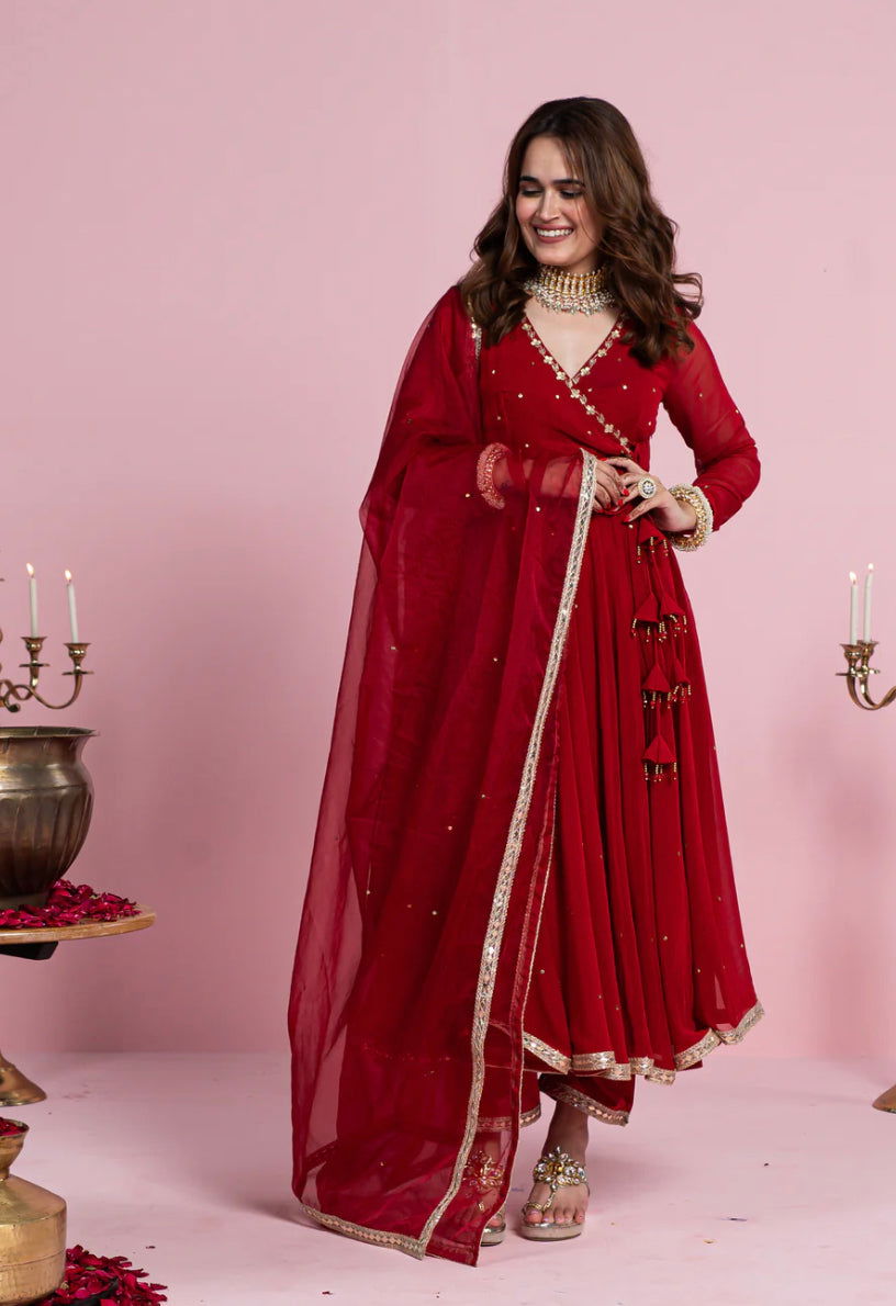 Chic Angrakha Suit - Mataish