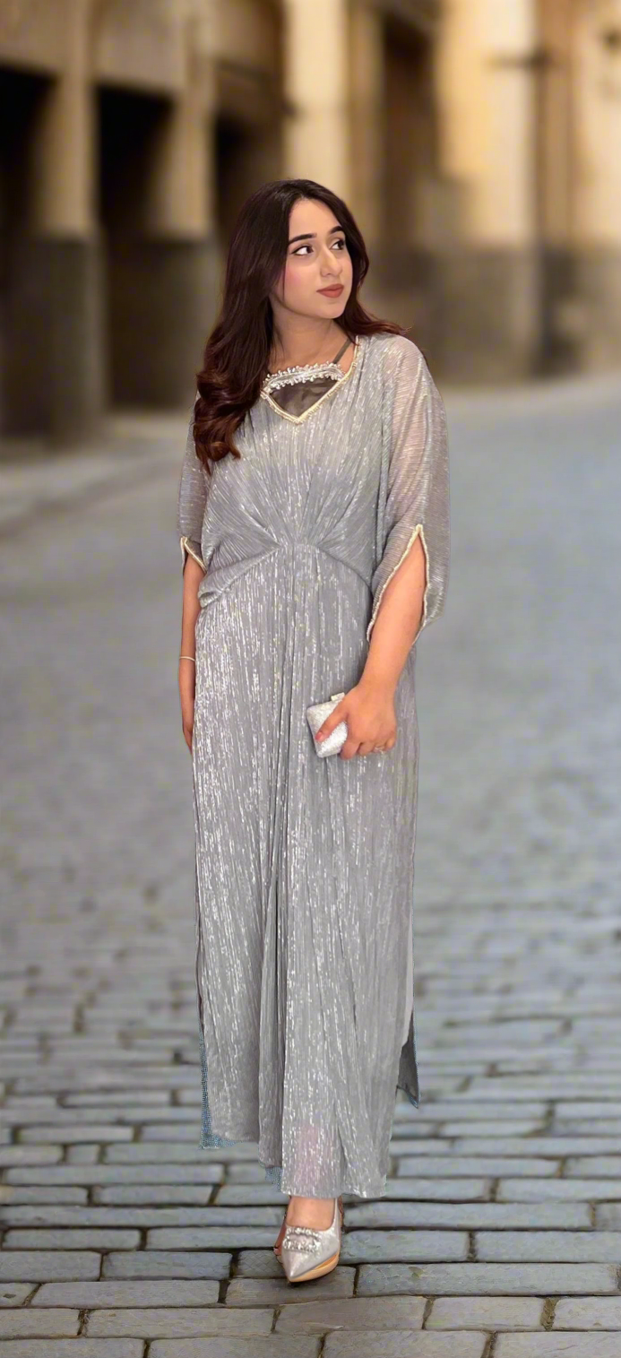 Grey Midnight Kaftan - Mataish