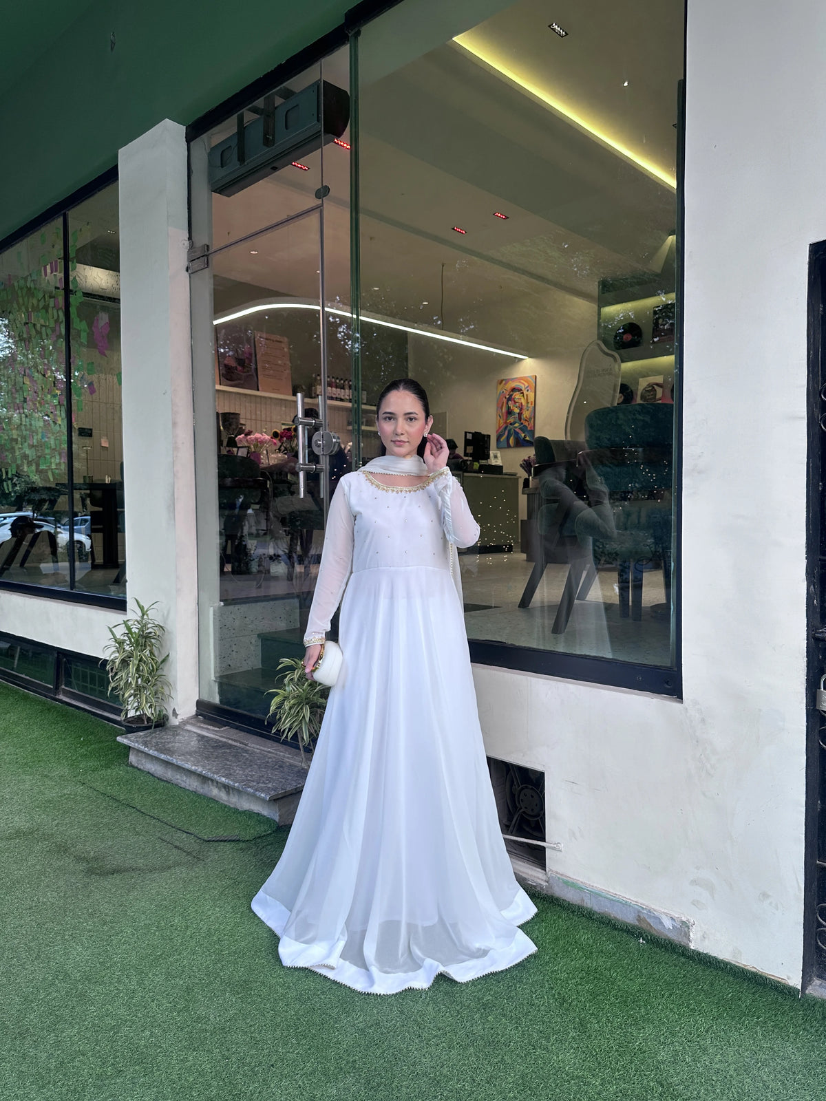 Handworked Cutdana & Pearl Long Maxi