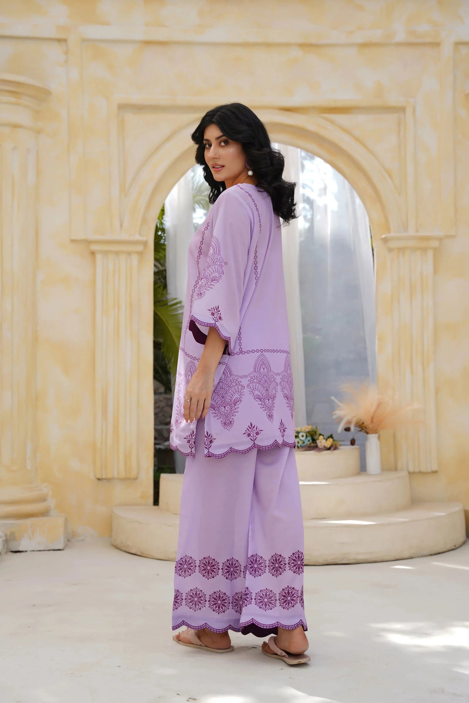 Lavender Bloom Cord Set - Mataish
