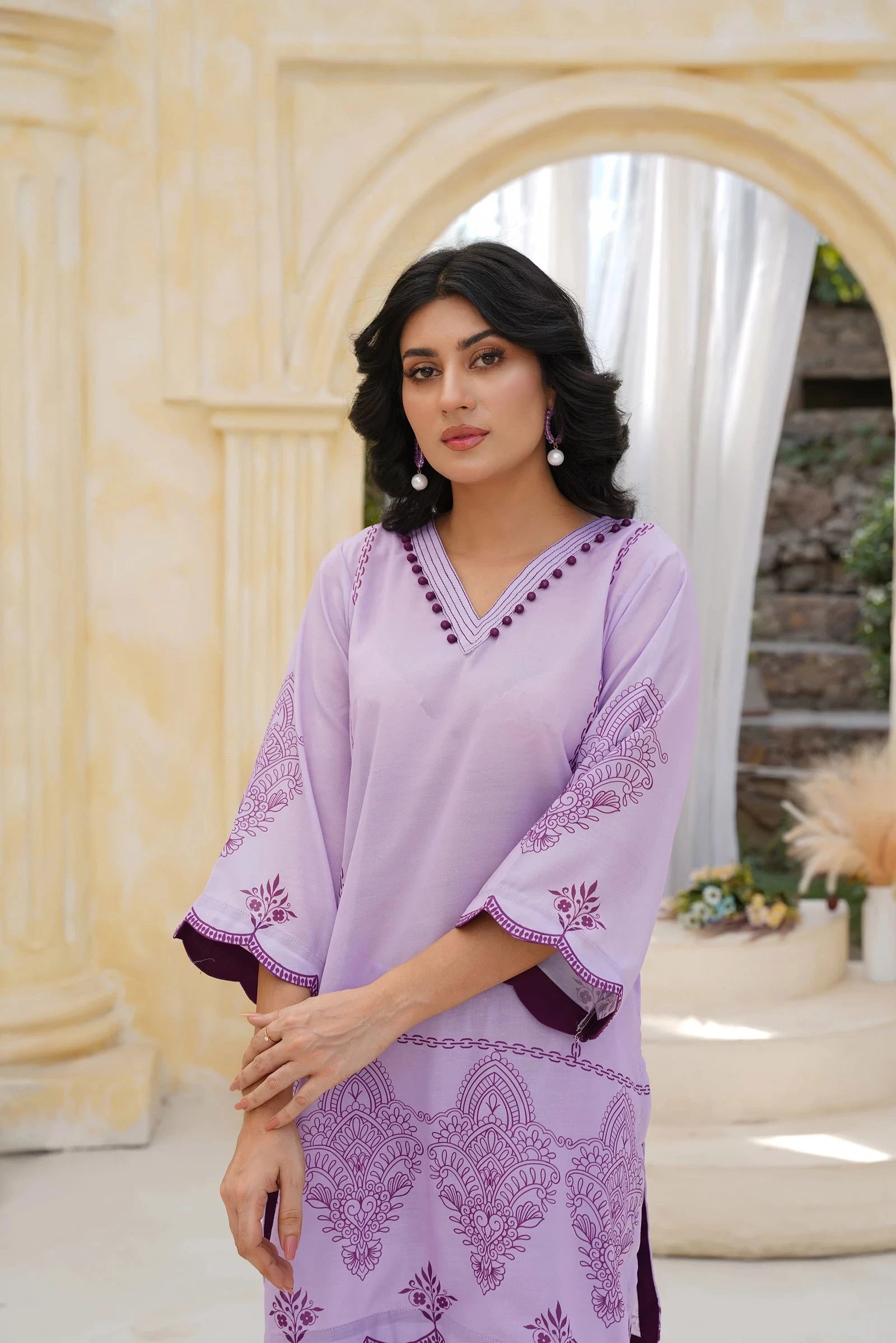 Lavender Bloom Cord Set - Mataish