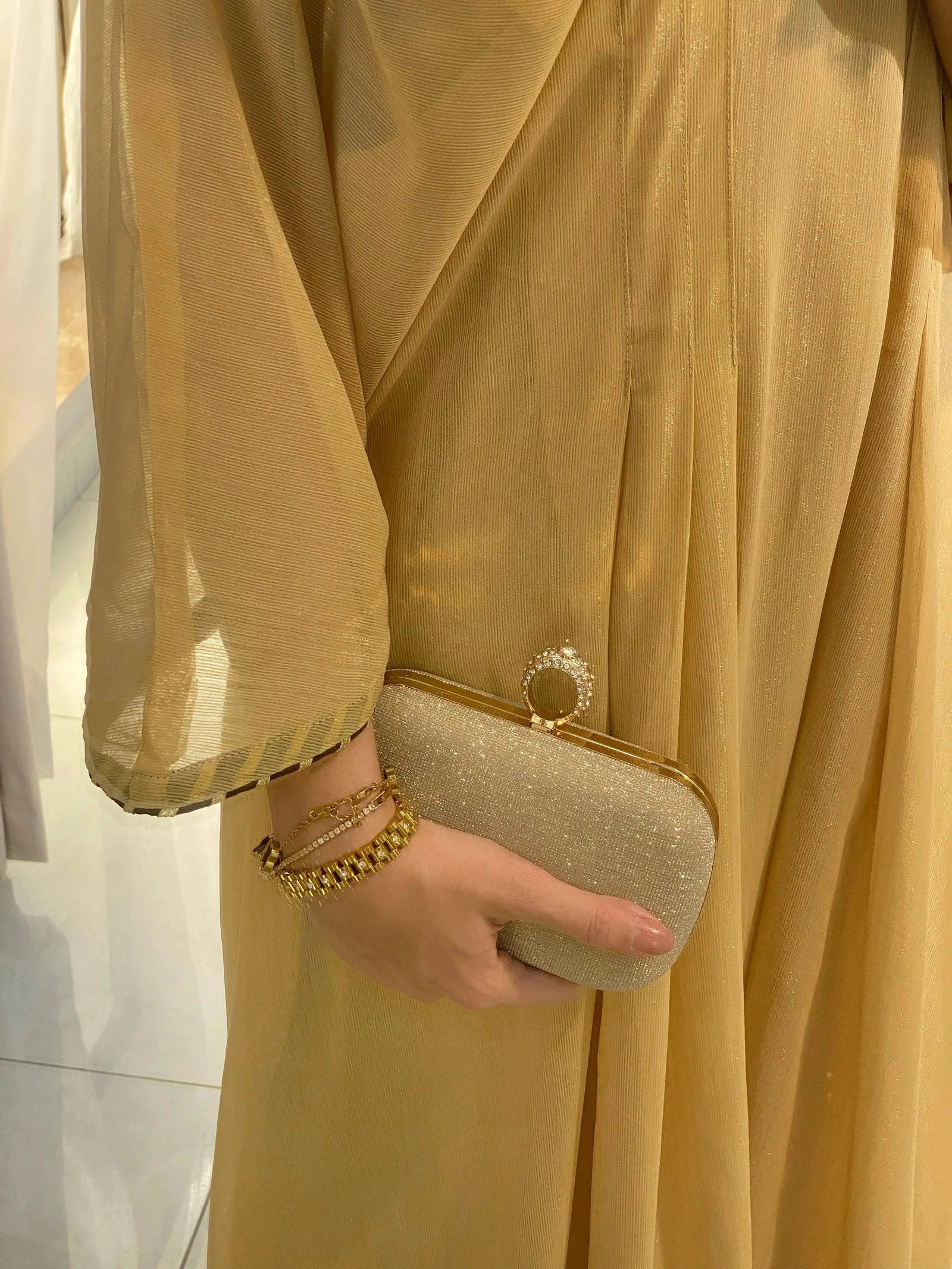 Light Golden Kaftan - Mataish
