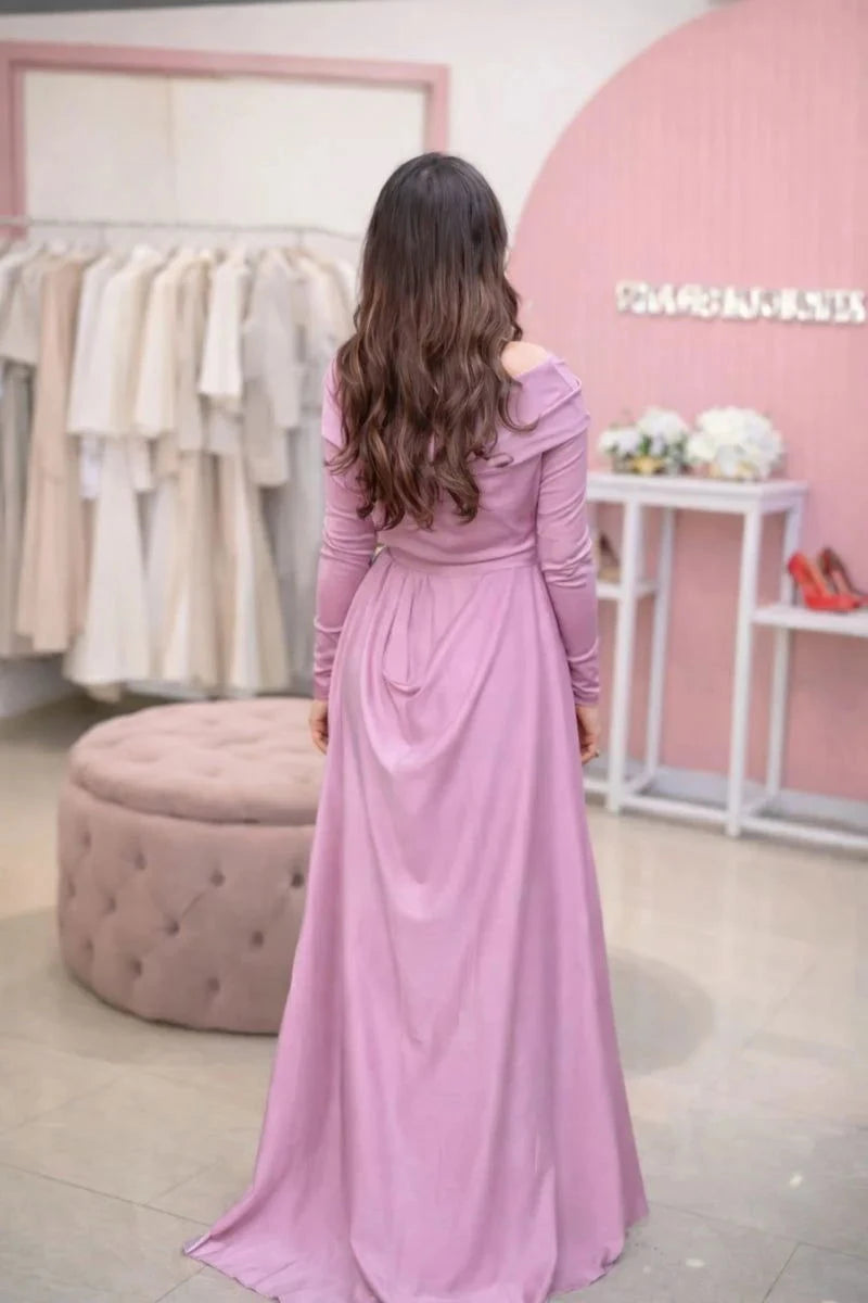 Lilac Long Dress - Mataish