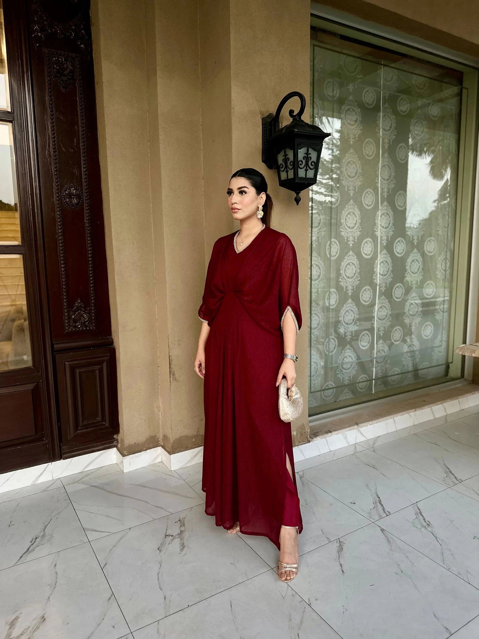 Buy Maroon Kaftan Online at Best Price Pakistan Mataish Buy Maroon Kaftan Online at Best Price Pakistan Mataish