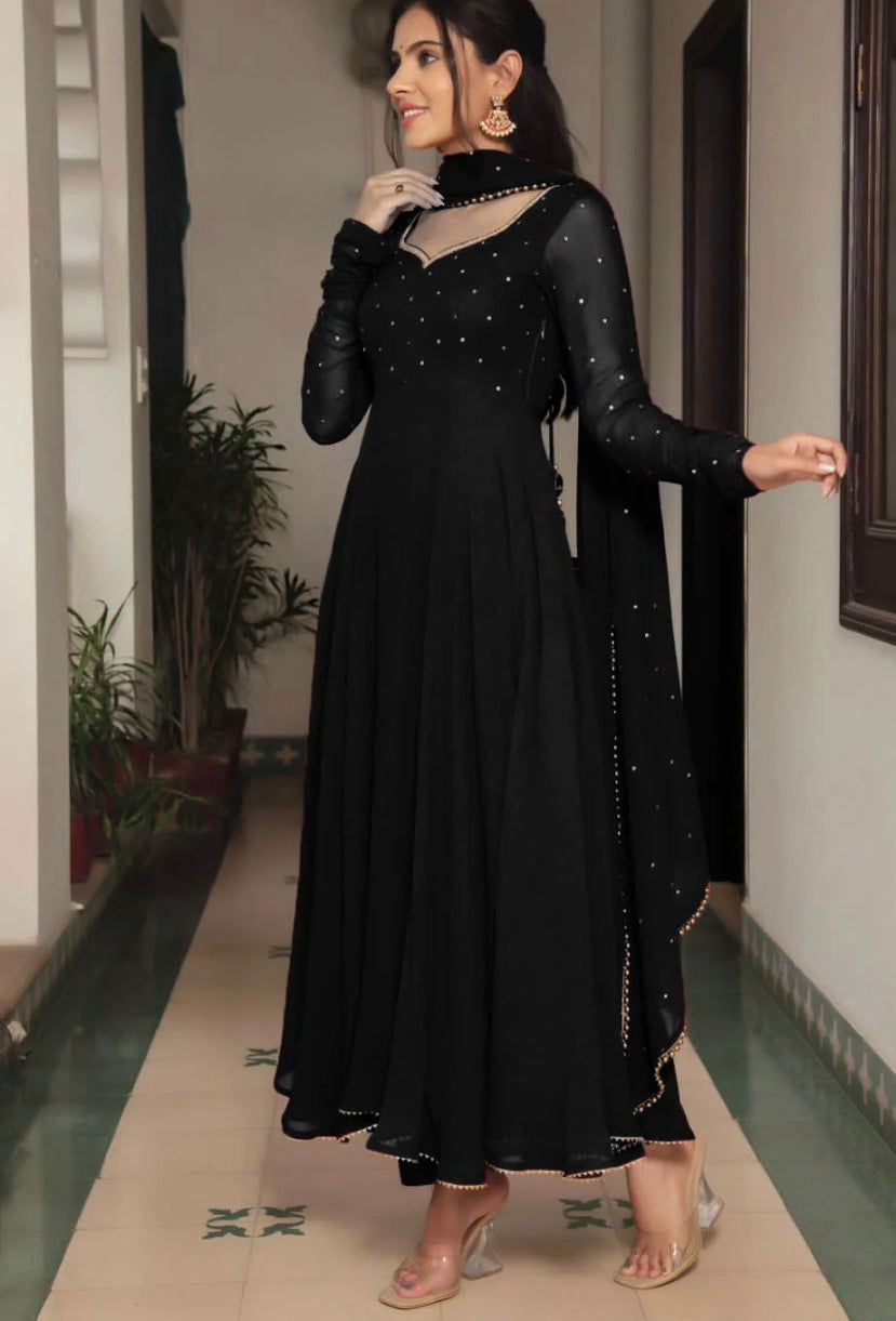 Midnight Chiffon - Mataish Couture