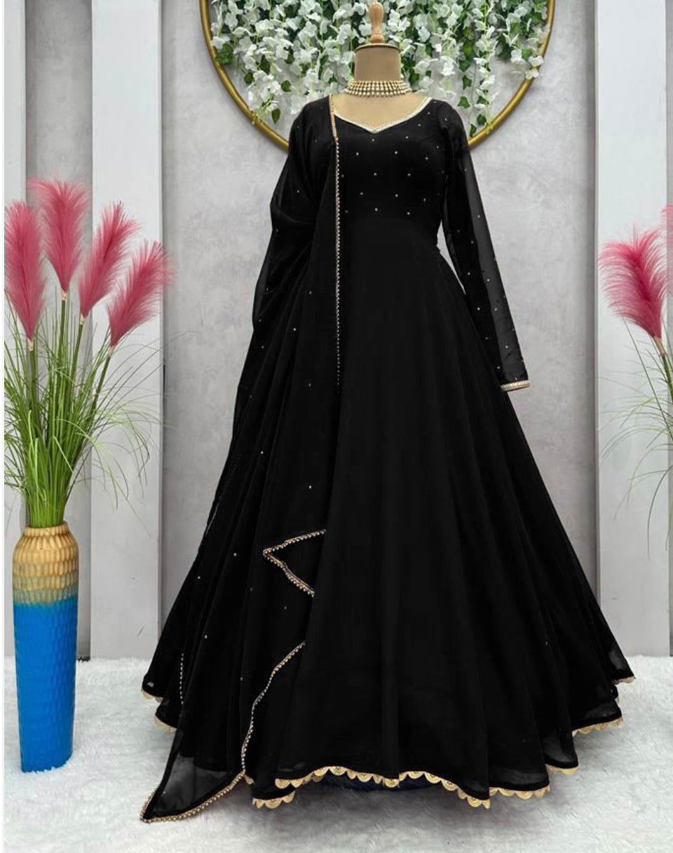 Midnight Chiffon - Mataish Couture