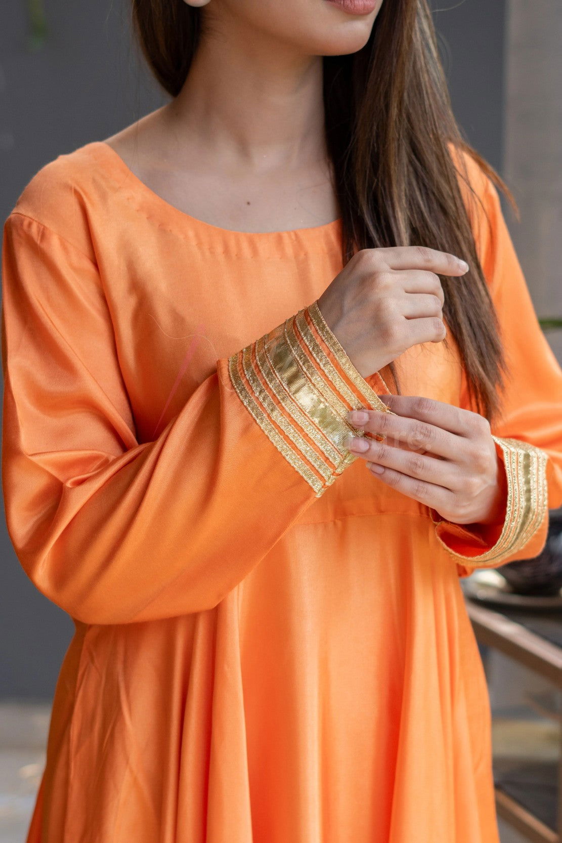 Orange Cotton Silk - Mataish