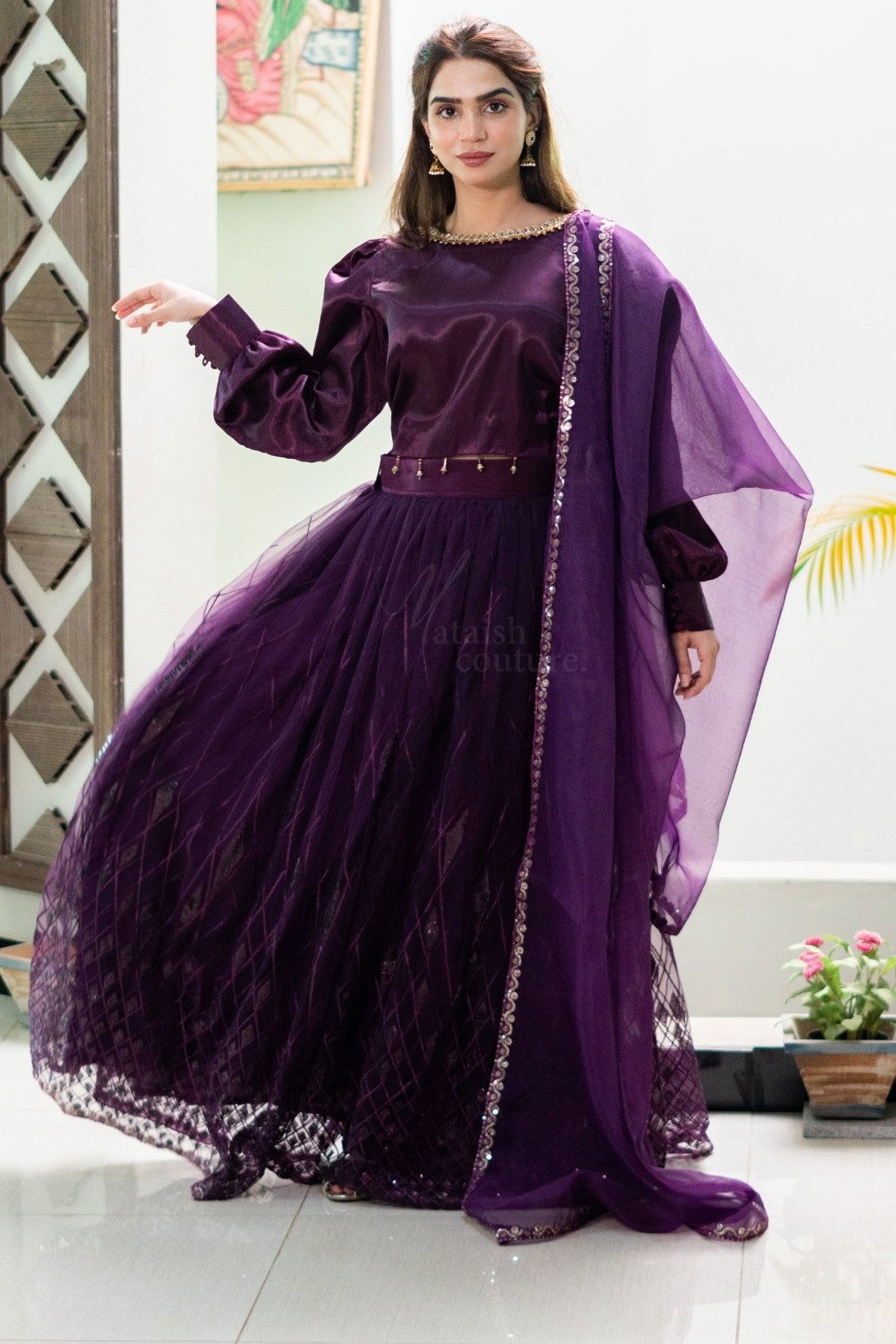 Purple Lehnga Choli - Mataish