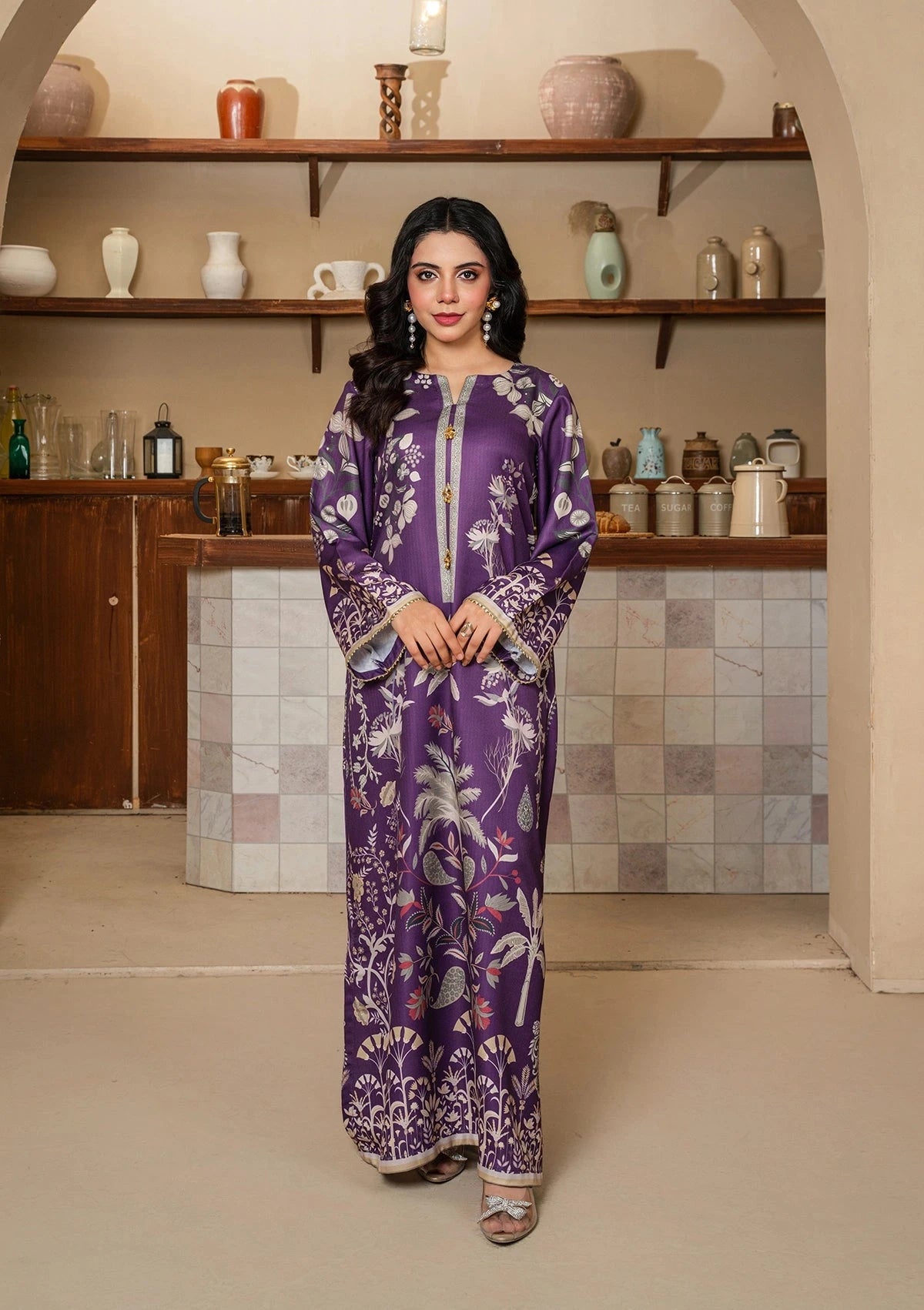 Royal Violet Long Shirt - Mataish