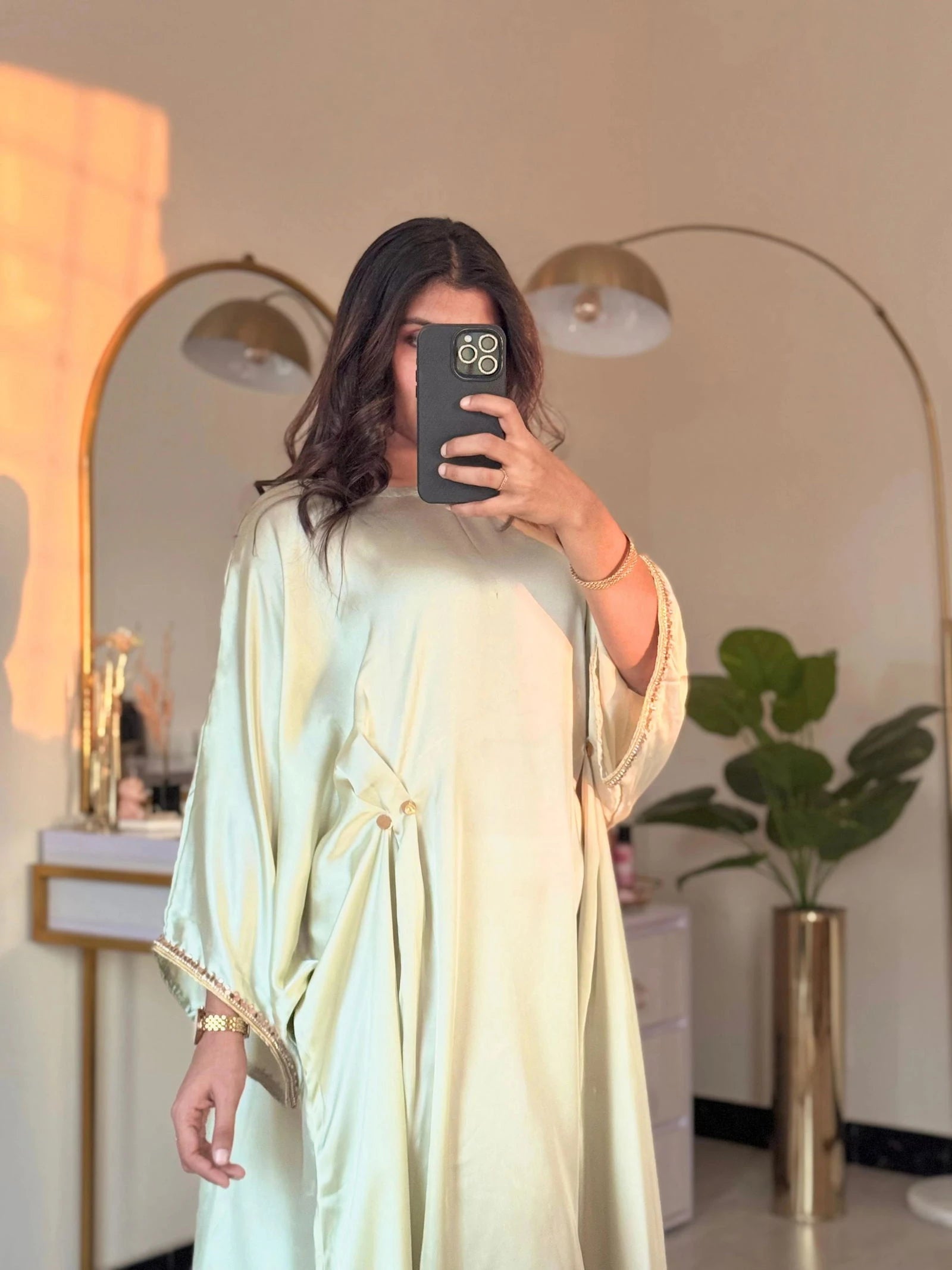 Sage Green Kaftan - Mataish