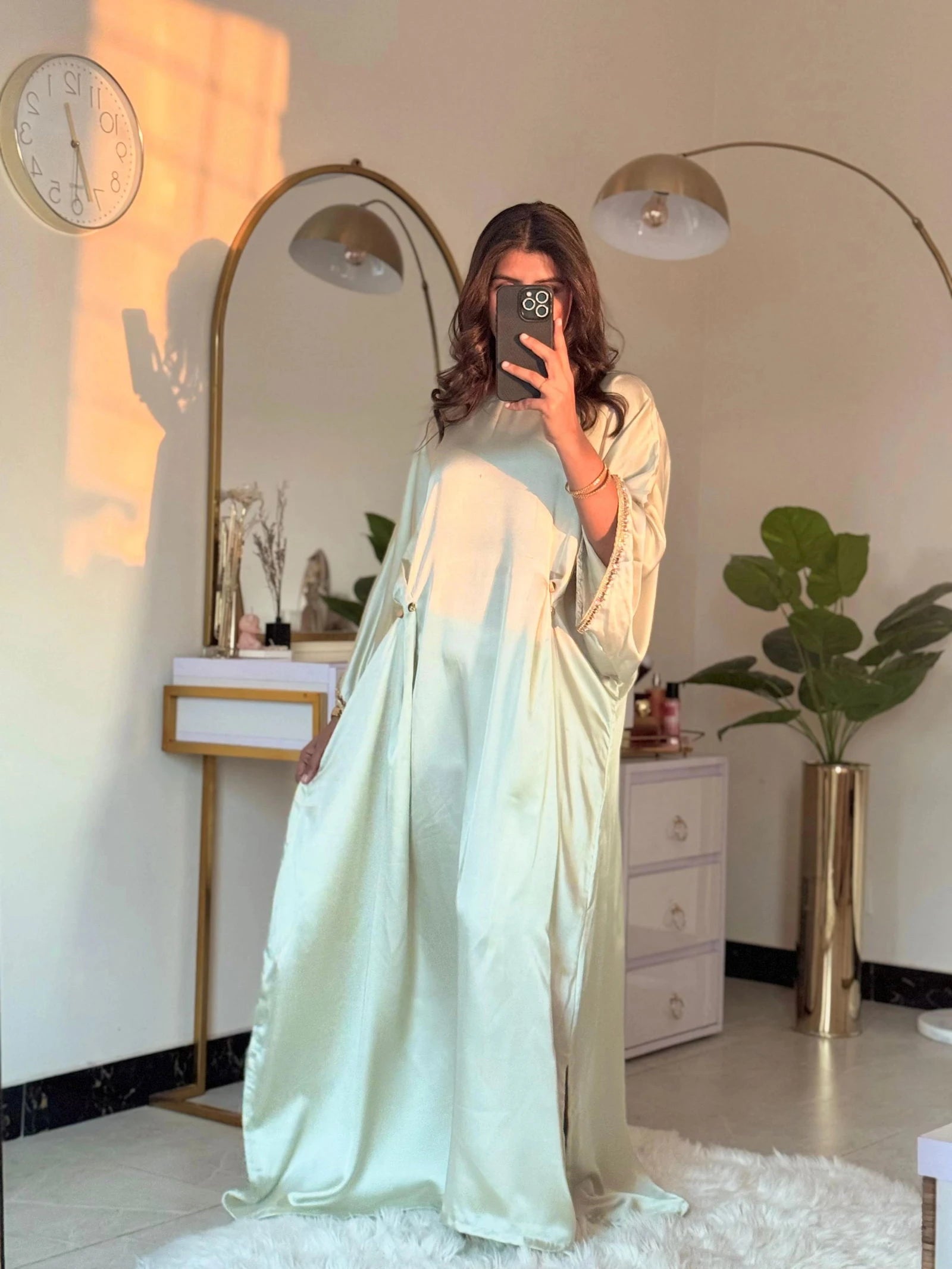 Sage Green Kaftan - Mataish