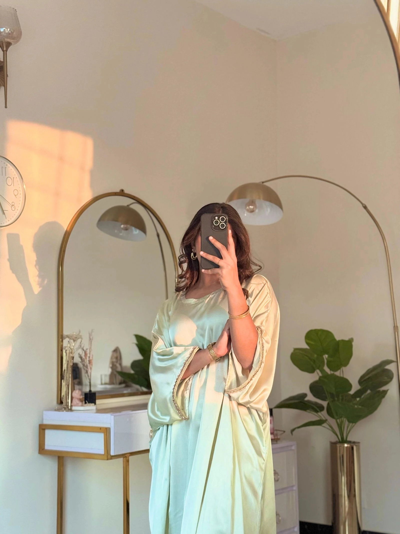 Sage Green Kaftan - Mataish