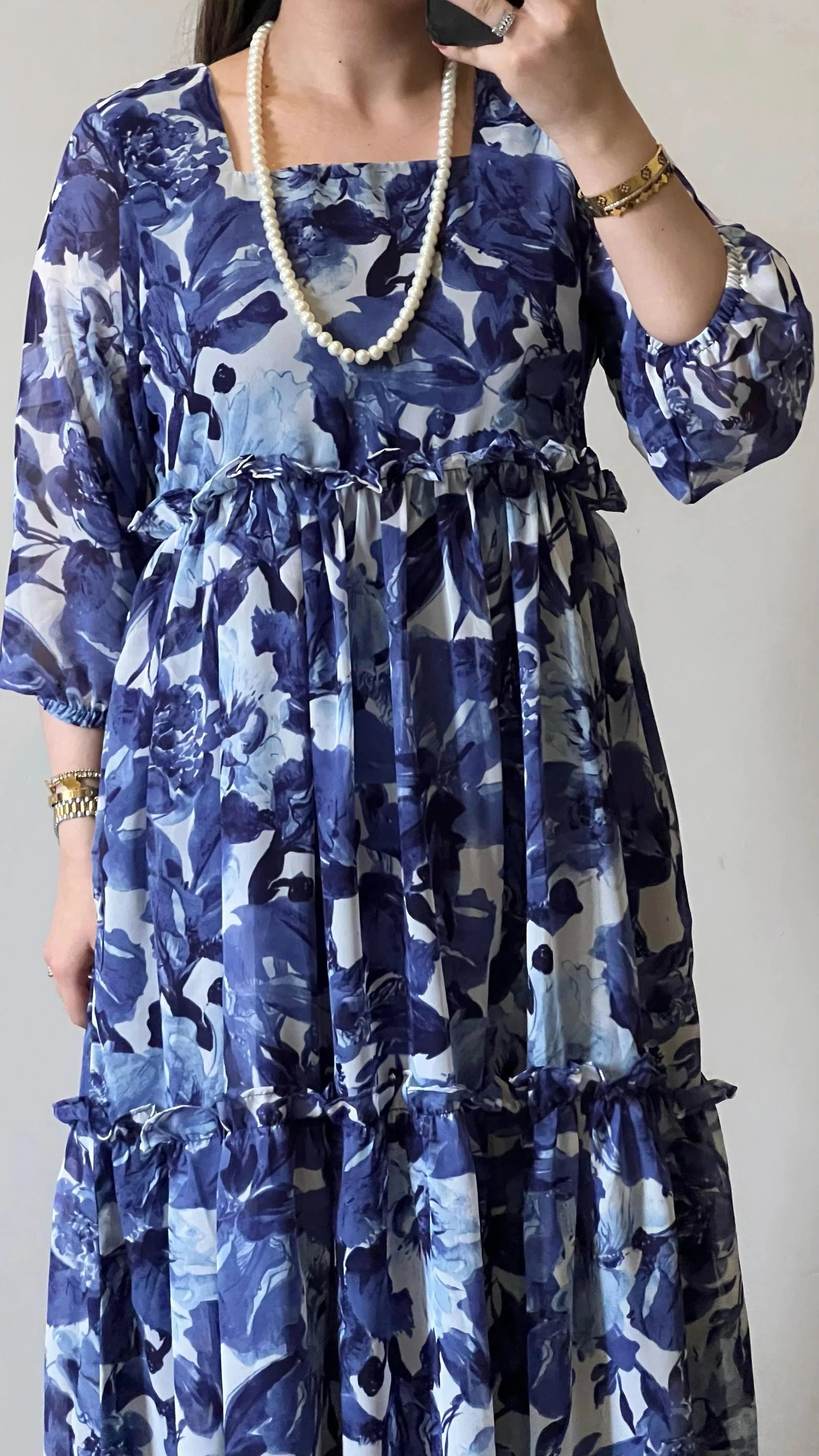 Sapphire Petal Frock - Mataish
