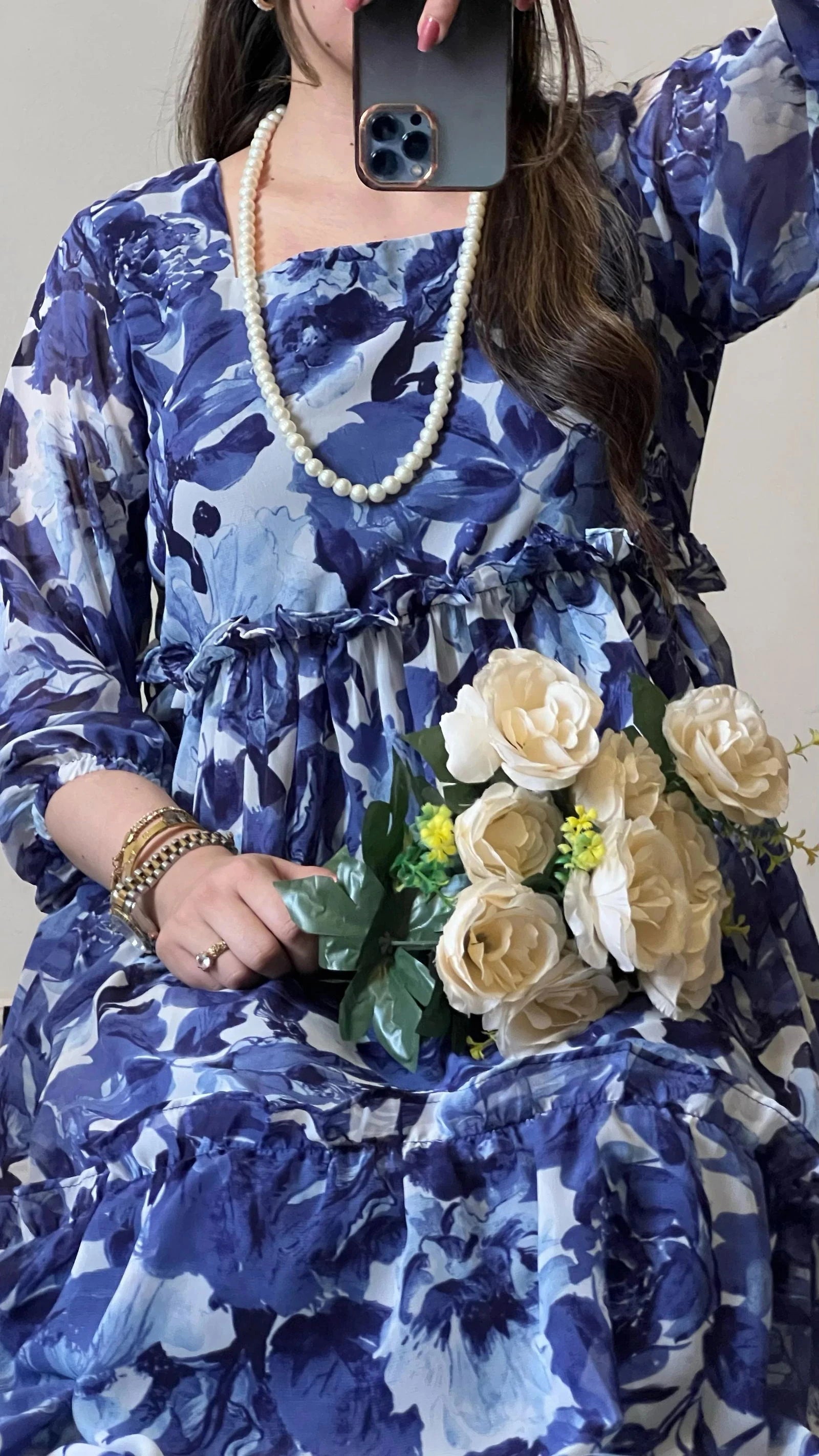 Sapphire Petal Frock - Mataish