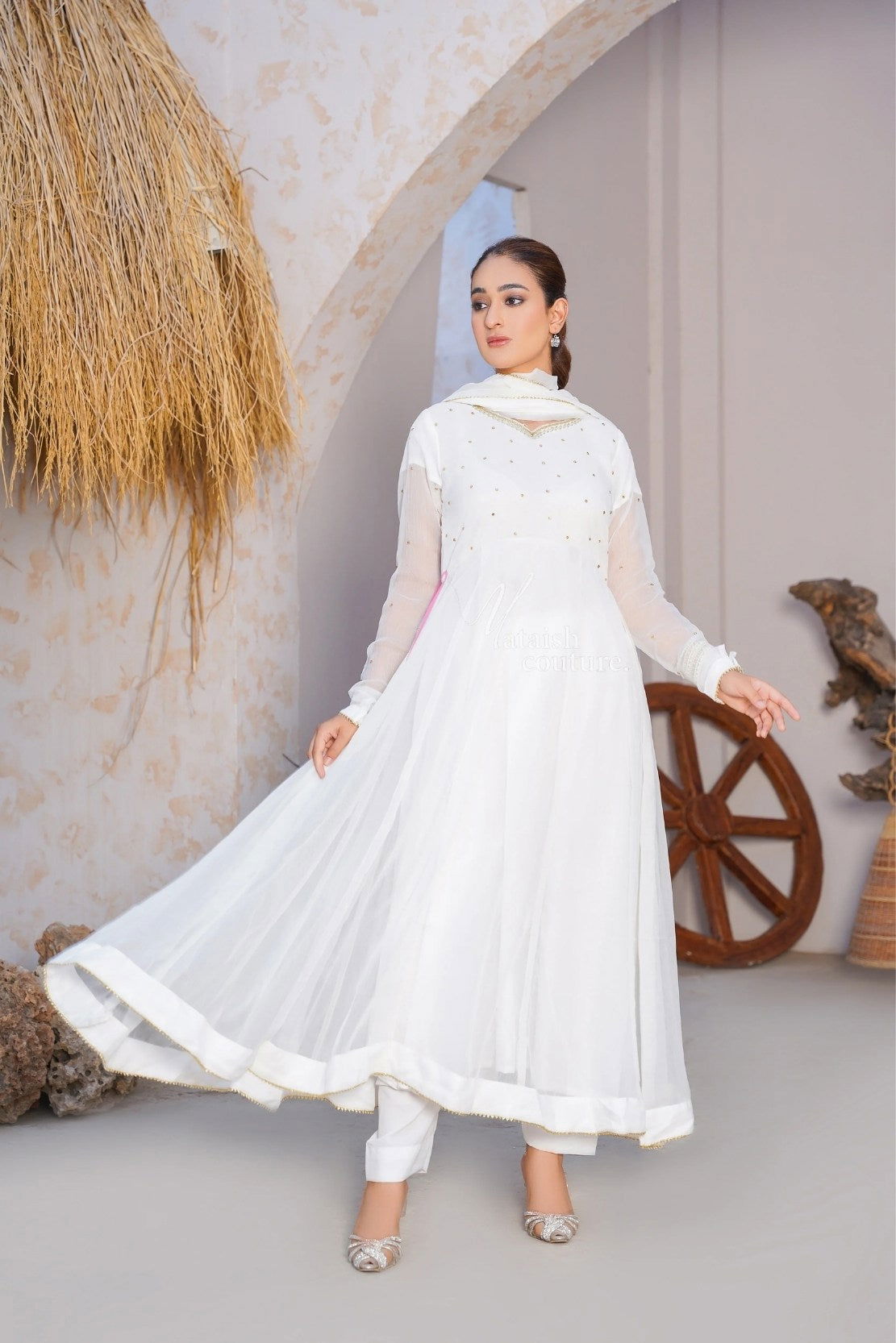 Snow White Anarkali - Mataish