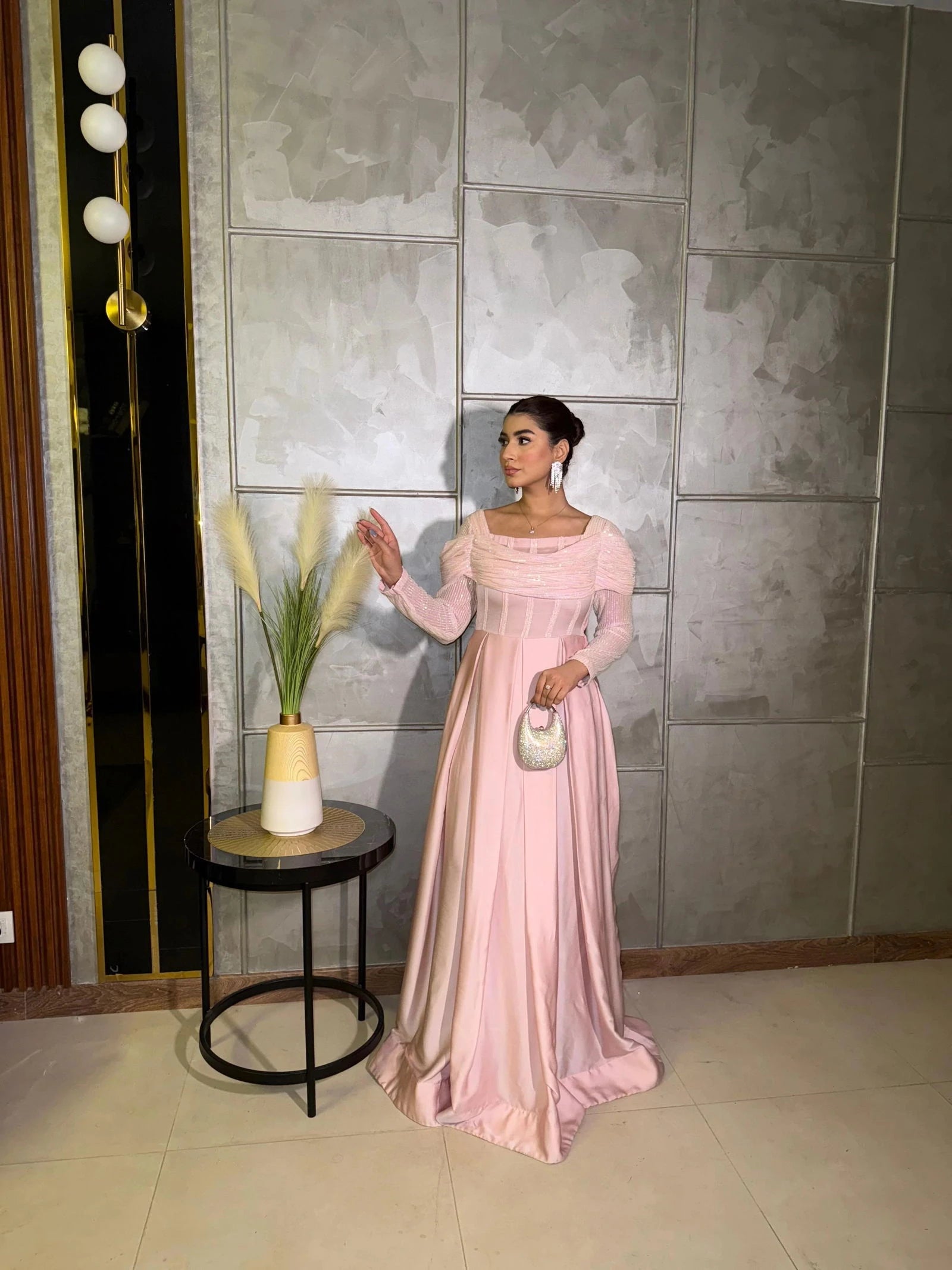 Soft Pink Gown - Mataish