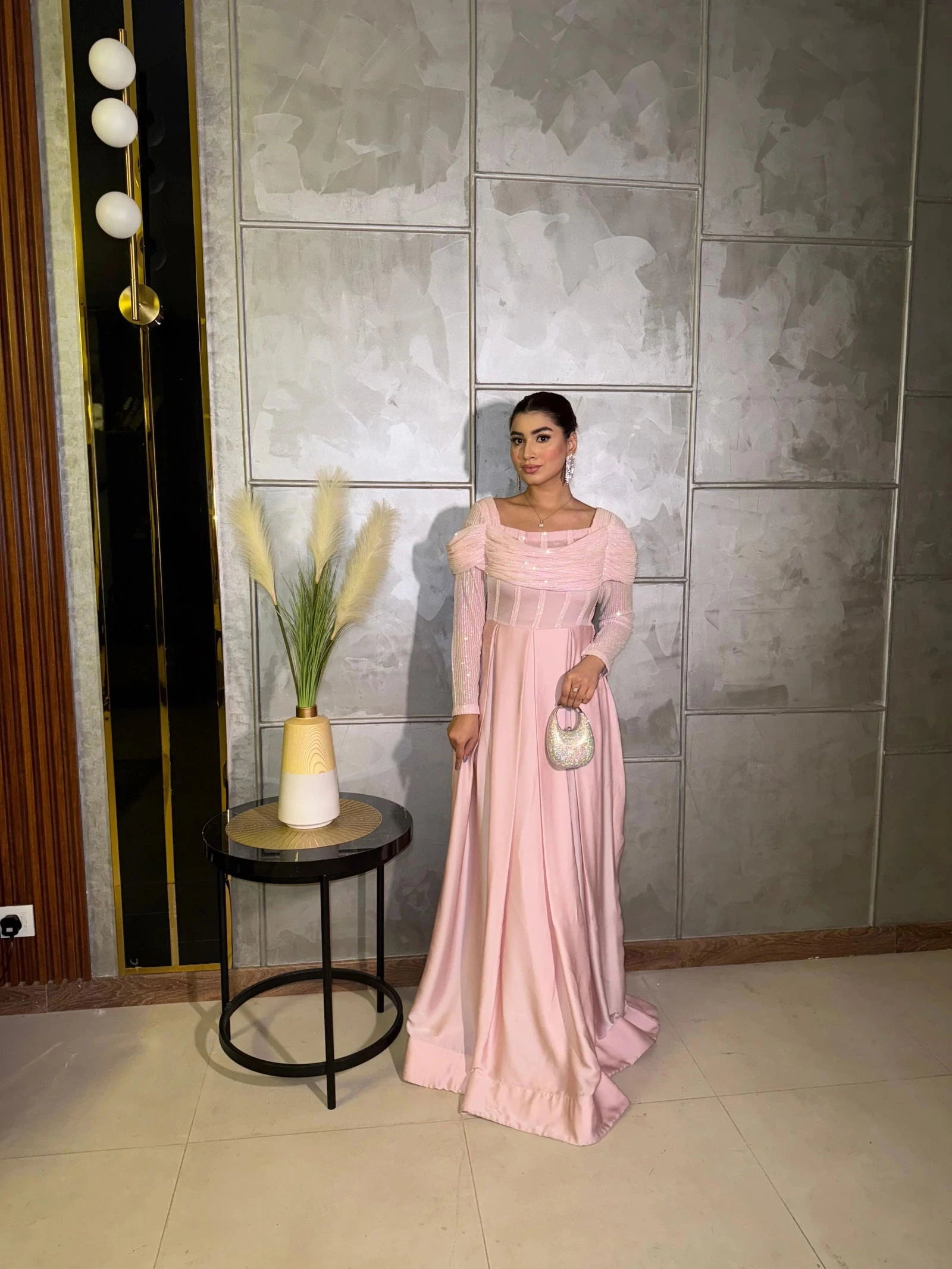 Soft Pink Gown - Mataish