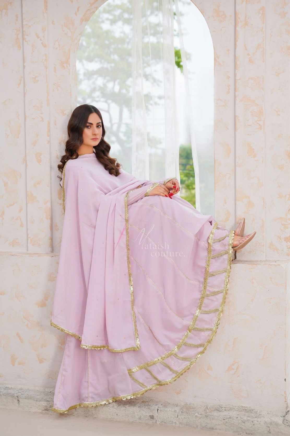 Tea Pink Gown - Mataish