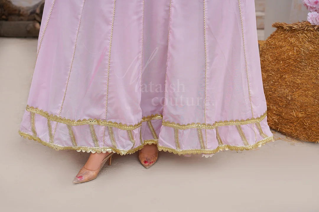 Tea Pink Gown - Mataish Couture