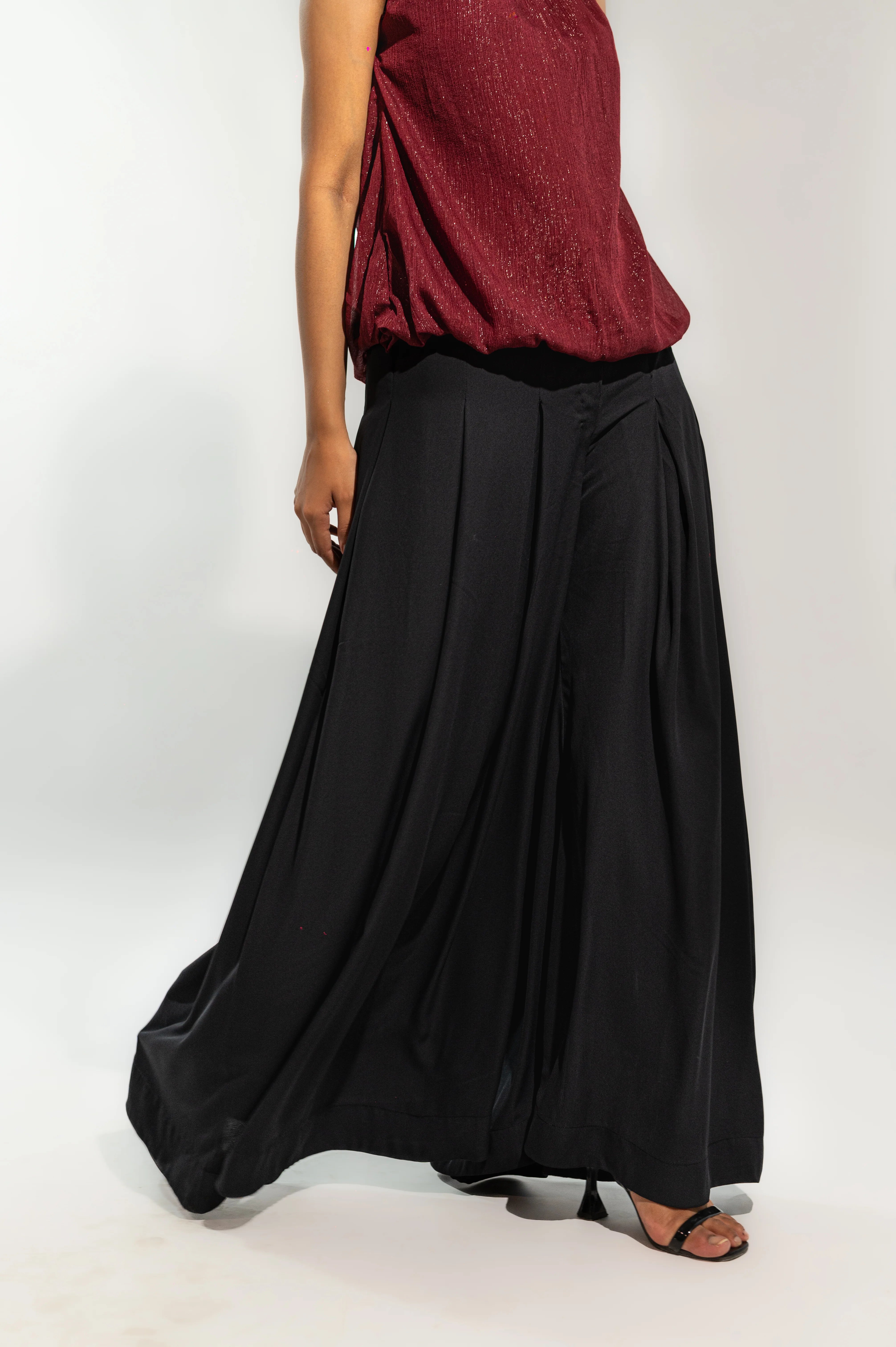 Maroon Halter Party Top