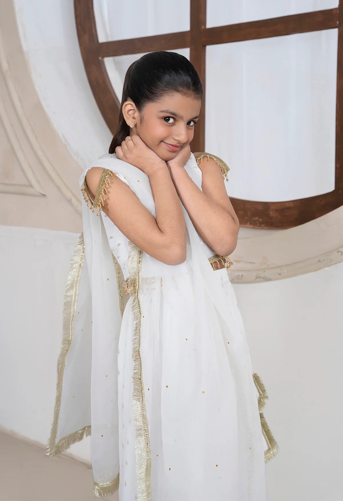 Golden Pearl Lehenga Choli