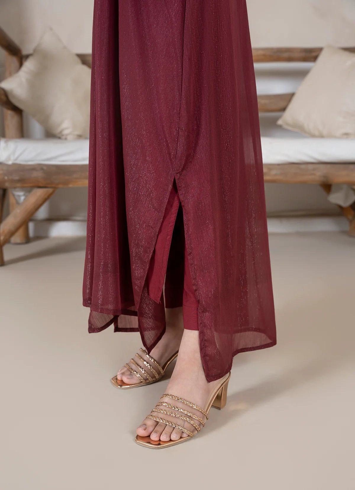 Maroon Kaftan Kids