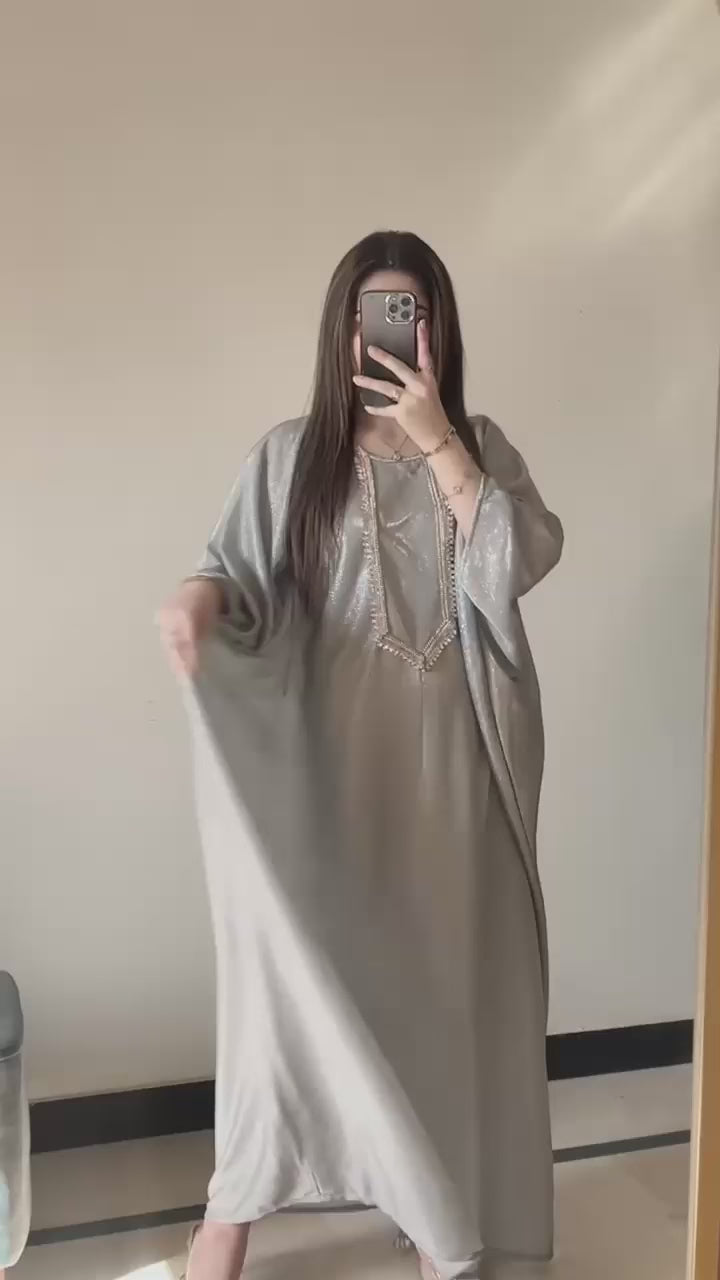 Silver Moonlit Kaftan