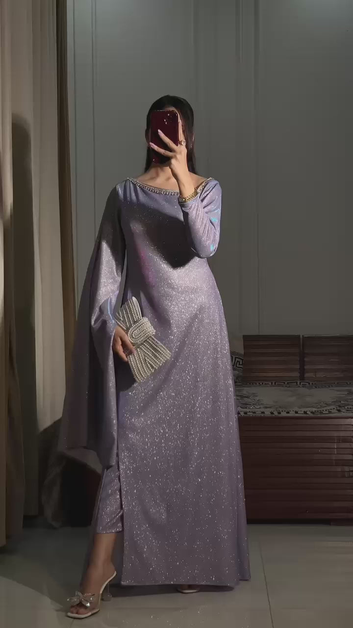 Lilac Sparkle Kaftan